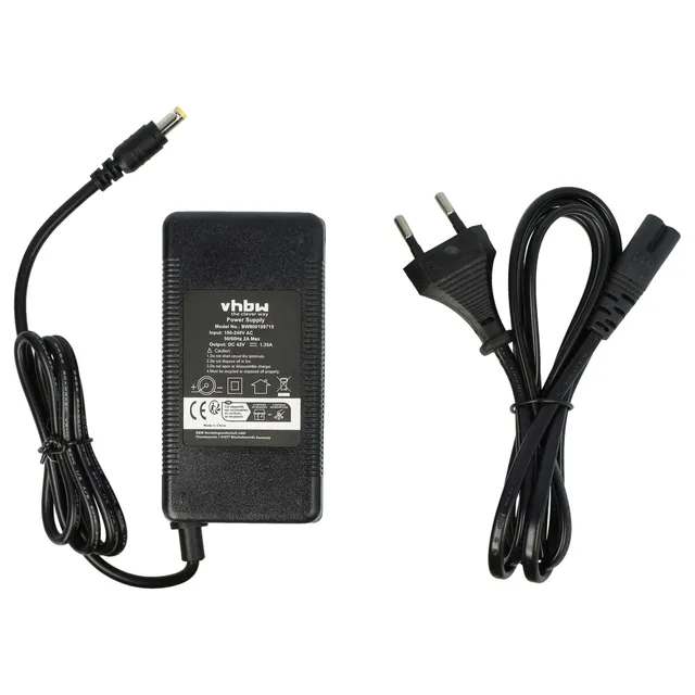 vhbw Caricabatterie per Bosch 1100 Connect Ebike 36V 60W