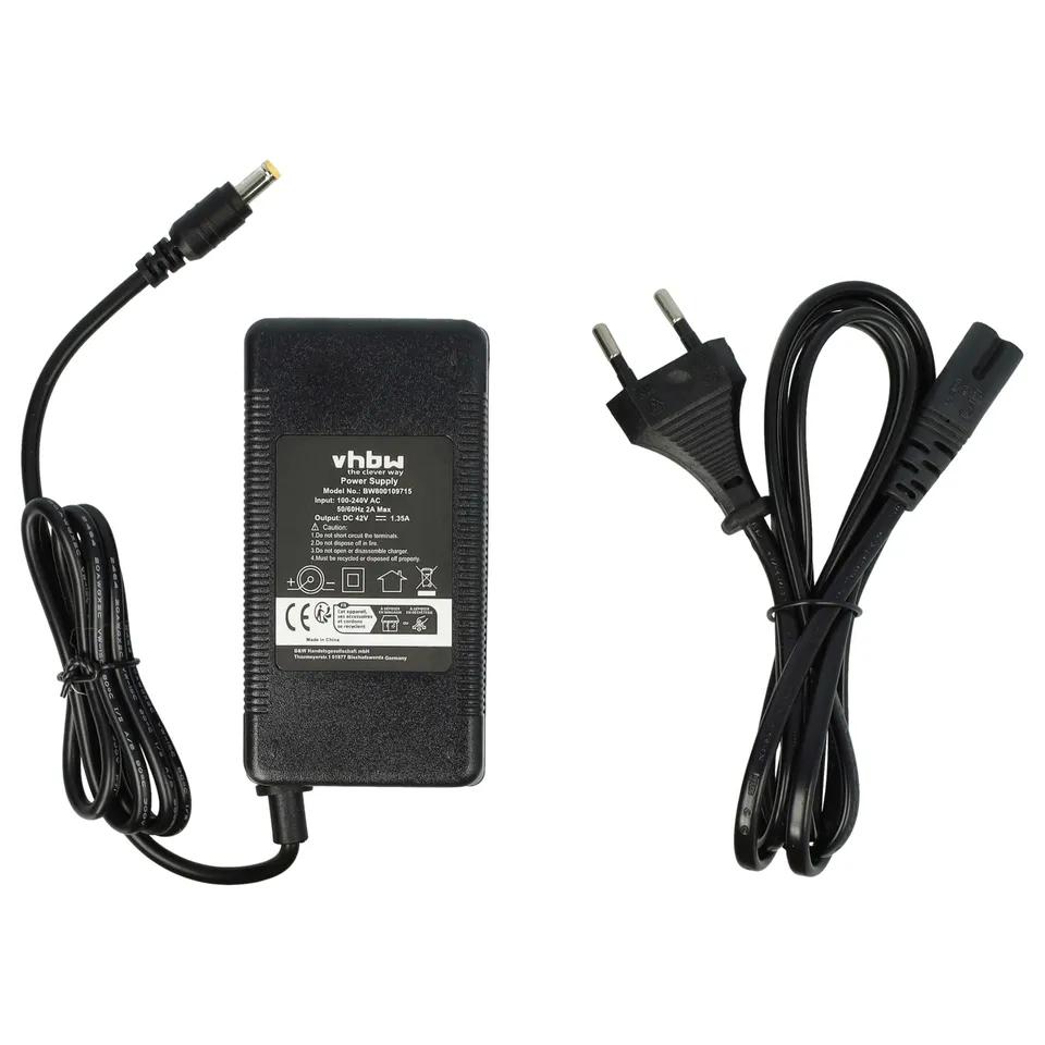 vhbw Caricabatterie per Bosch 1100 Connect Ebike 36V 60W