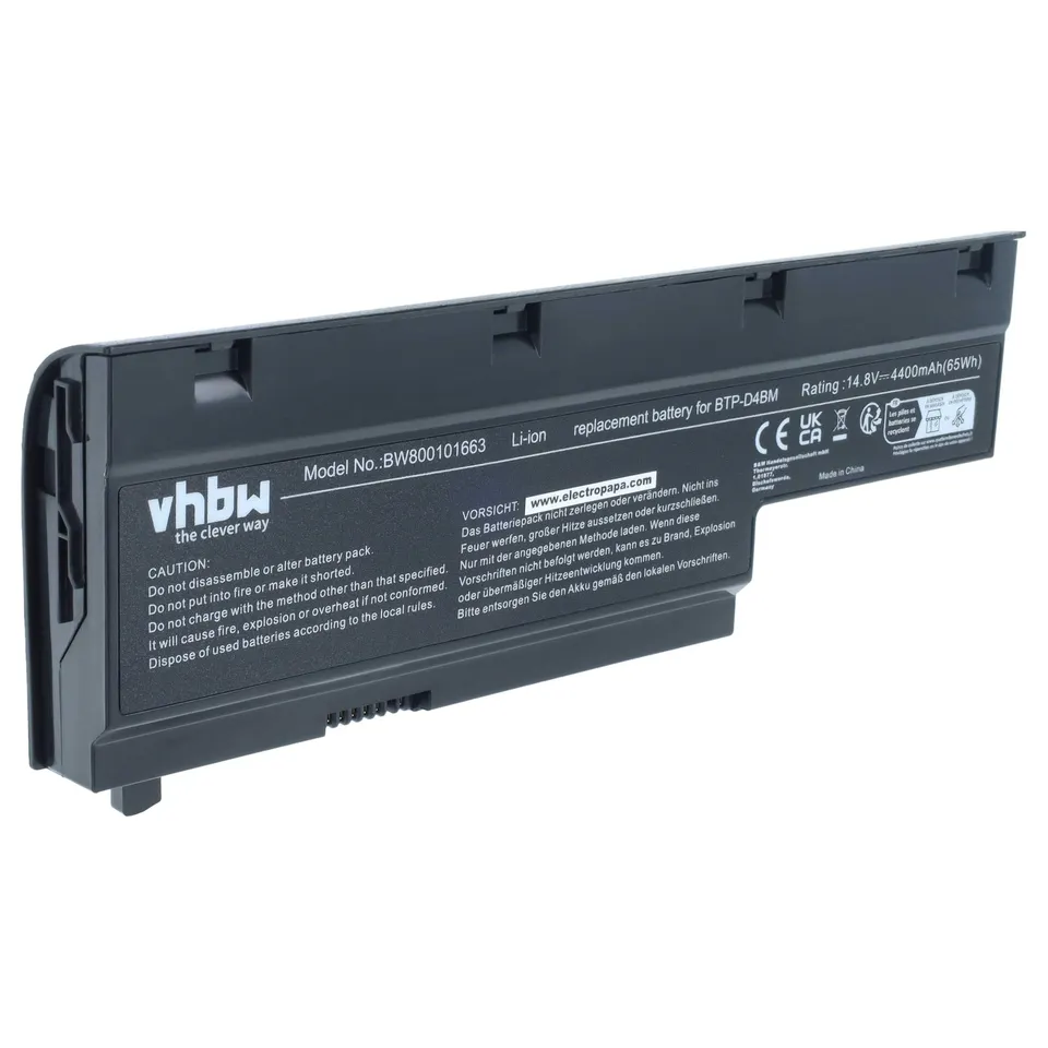vhbw Batteria per Medion Akoya E7212 4400mAh Li-Ion