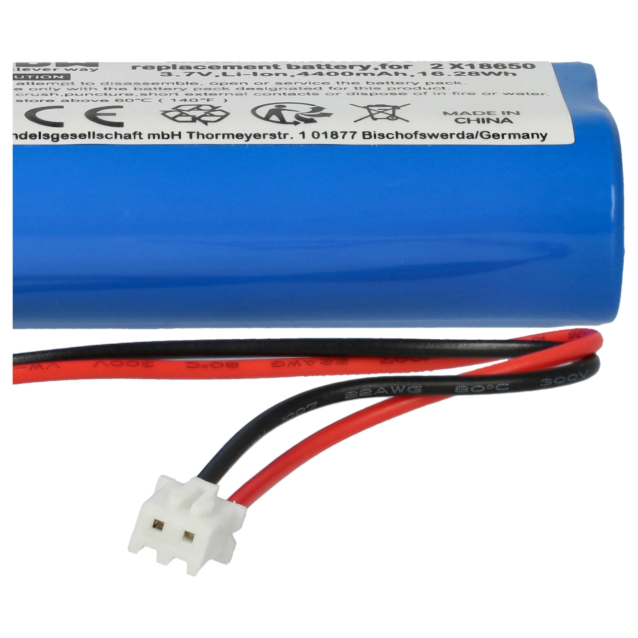 vhbw Batteria BAT04703706701900 per Zafferano Olivia Pro 4400mAh Li-Ion