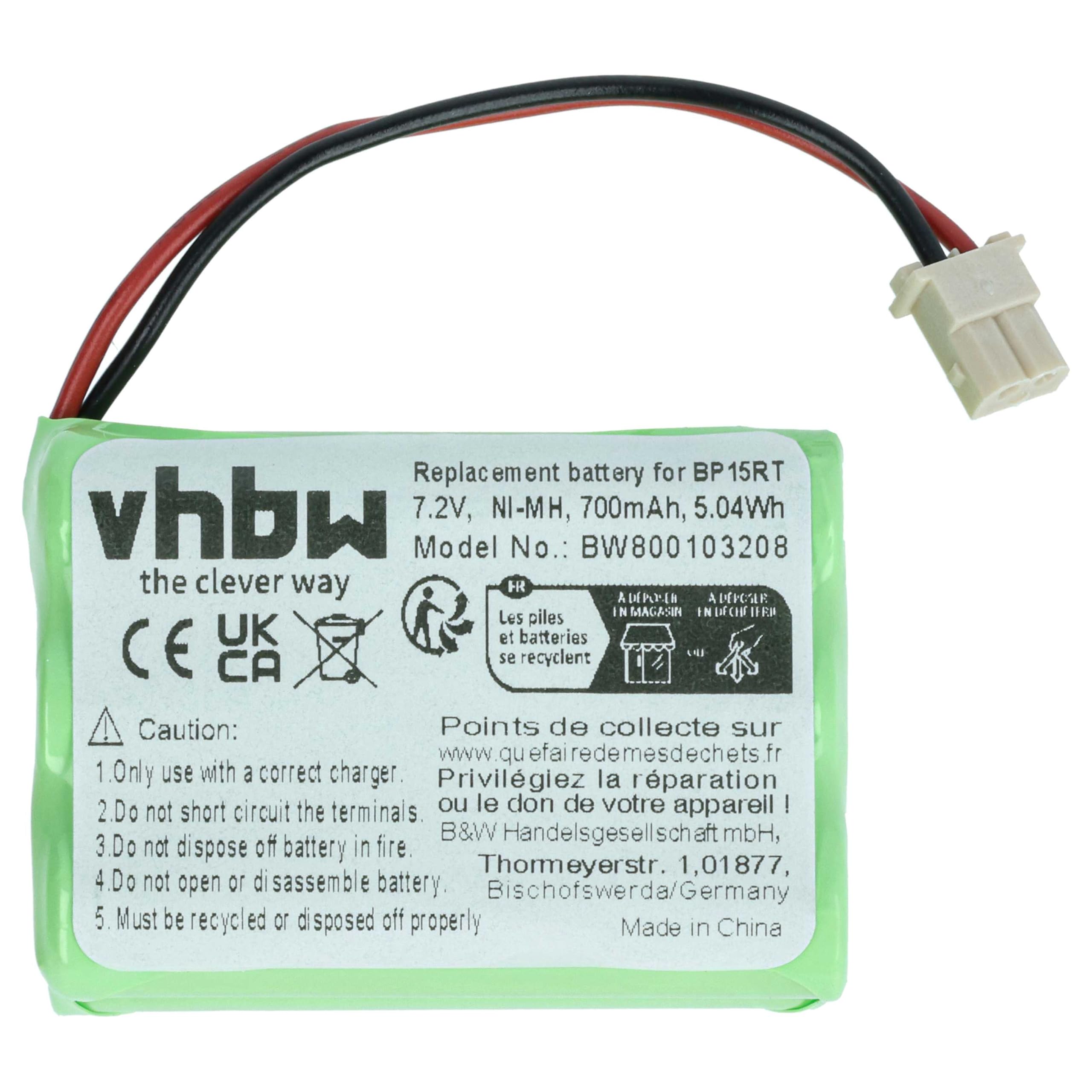 vhbw Batteria per Dogtra 1200NC Transmitter collare 700mAh