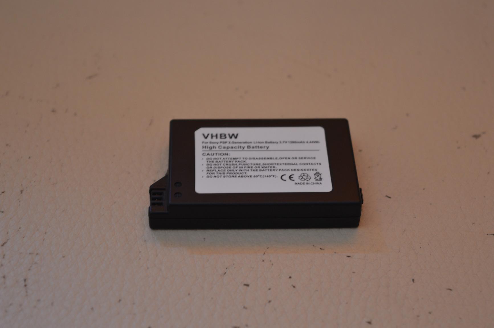 vhbw PSP-S110 batteria console PSP-2000 1200mAh 1 pezzo