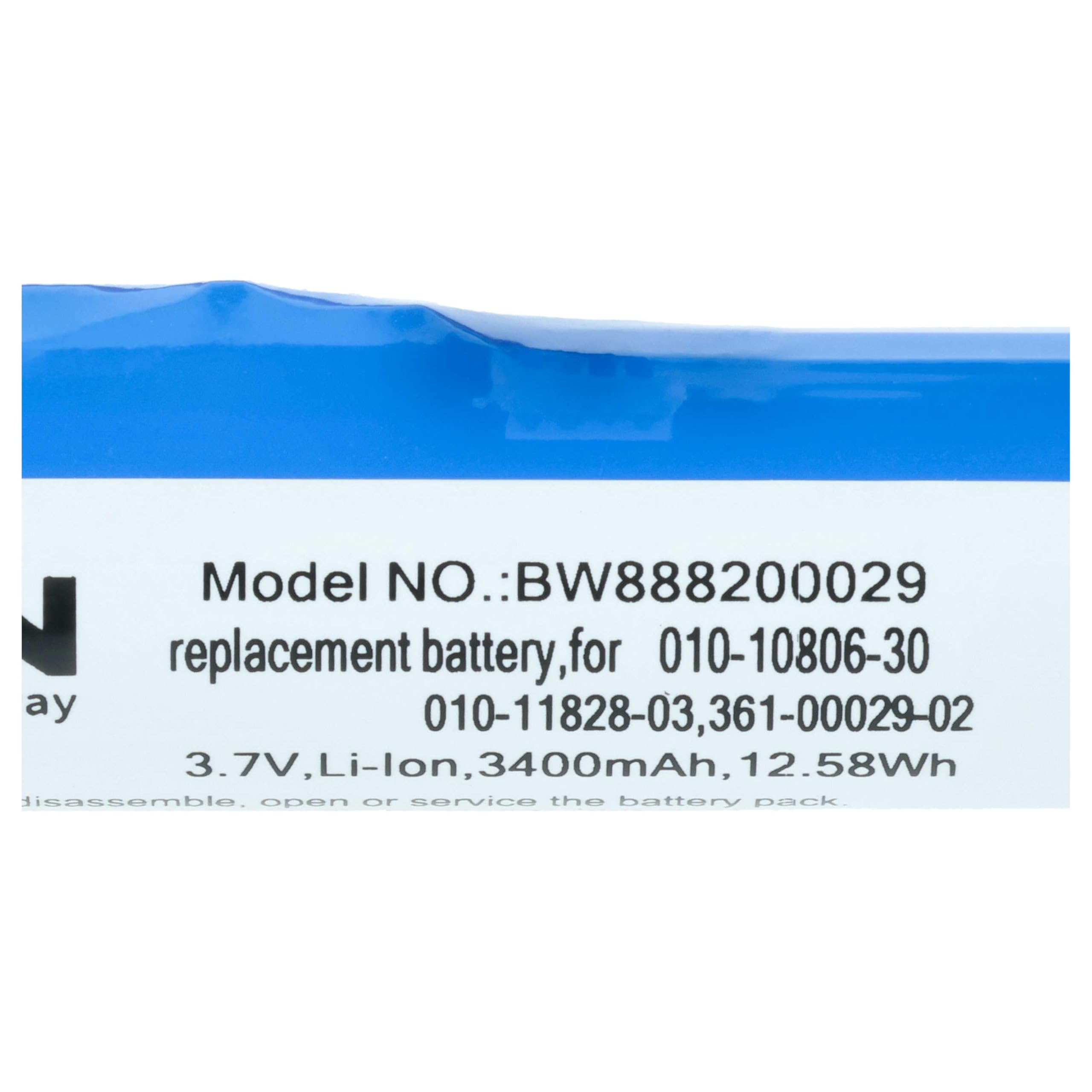 vhbw GAA003 Batteria per Garmin Alpha 100 T5 3400mAh