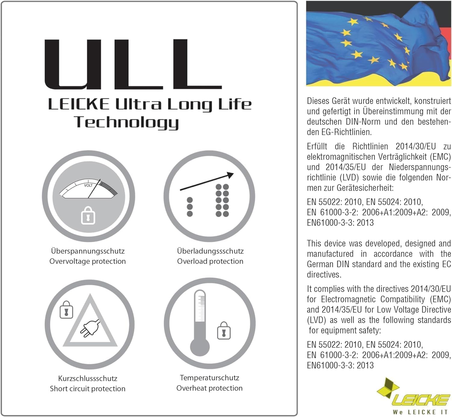 Leicke Caricabatterie E-Bike 36V 2A per Bosch Active