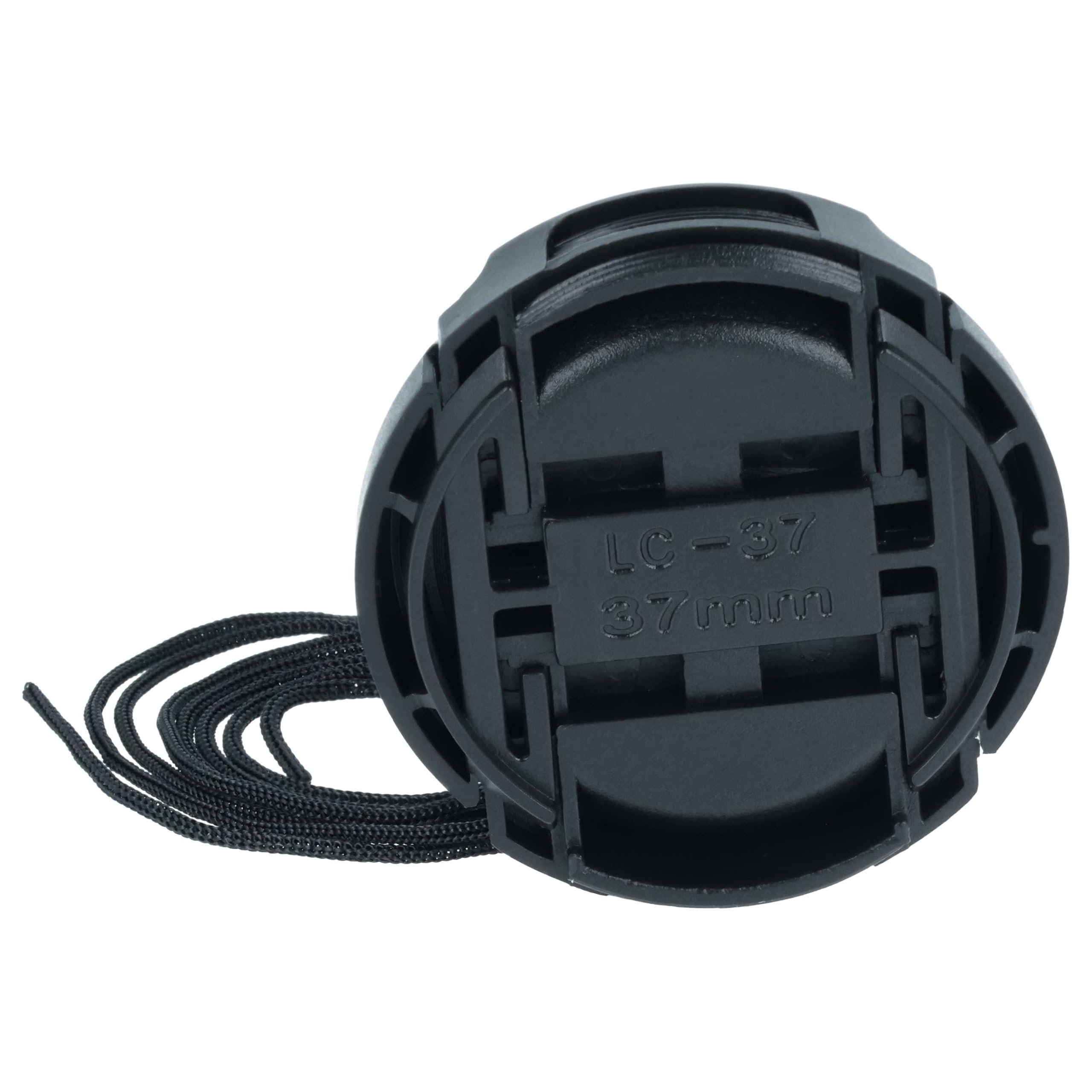 vhbw Copriobiettivo 37mm per Panasonic snap-on nero
