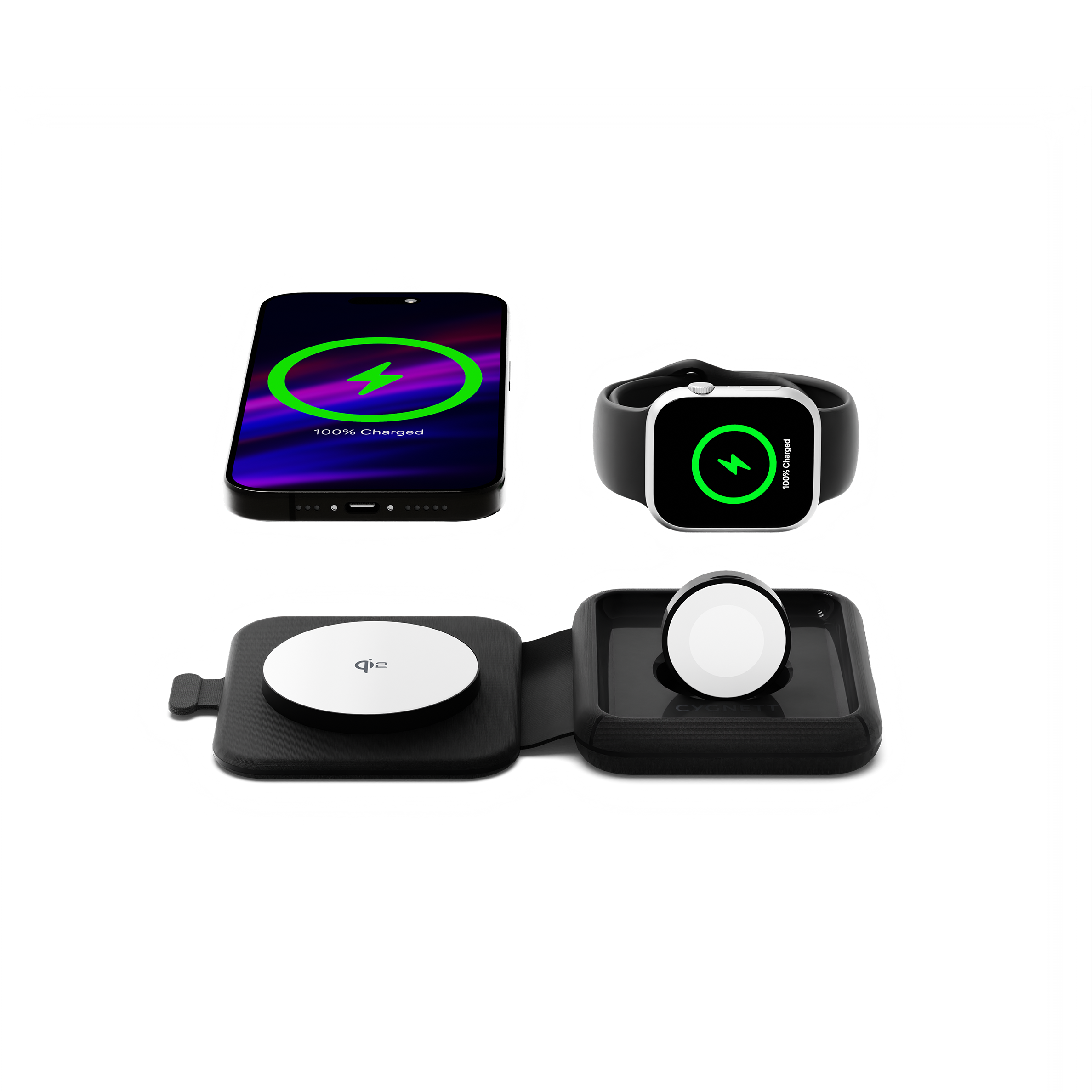 Cygnett MagTravel Voyager caricatore wireless 2-in-1 15W