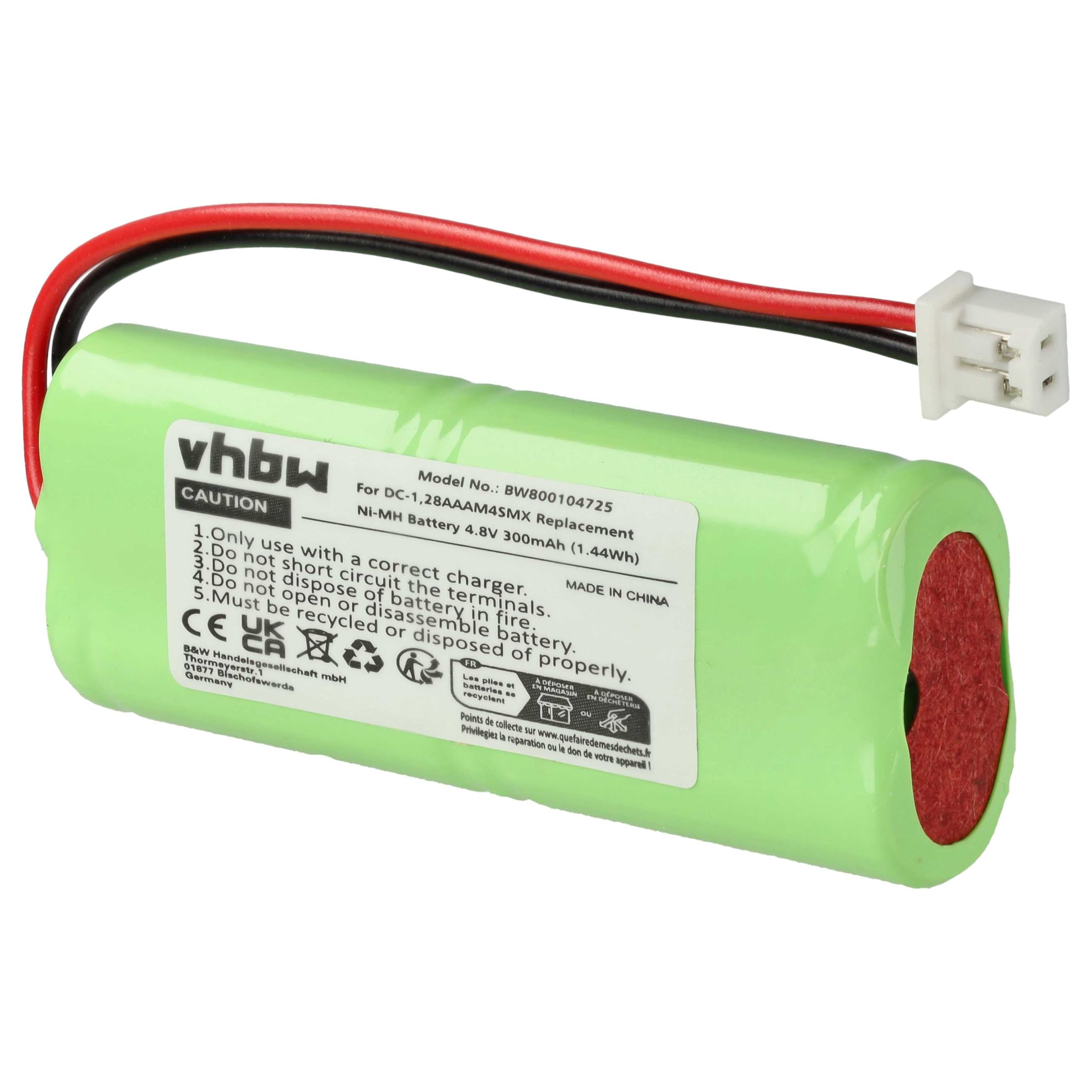 vhbw Batteria collare cani per Dogtra 1700NCP 300mAh ricaricabile