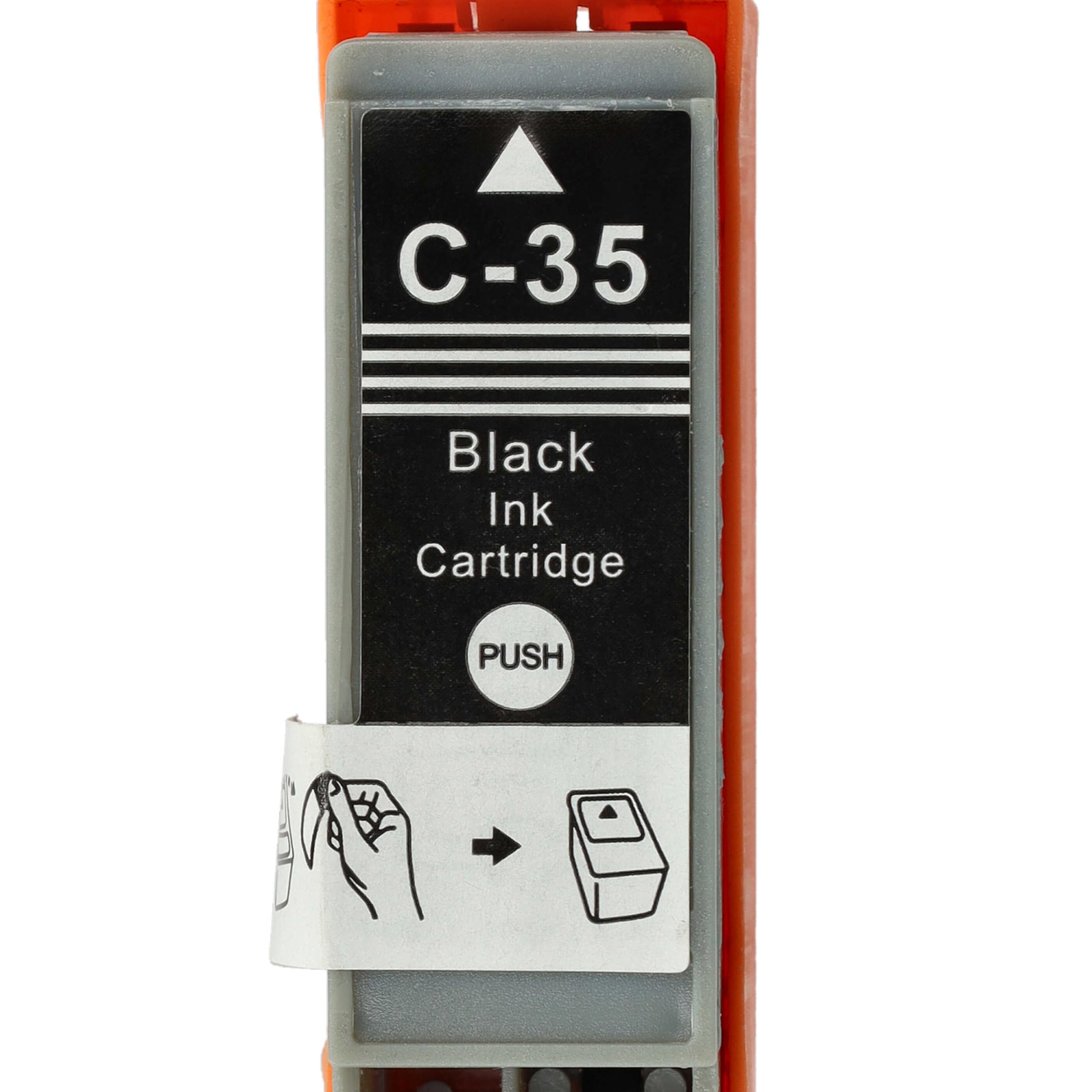 vhbw Set 10 cartucce per Canon Pixma IP110 nero e colore
