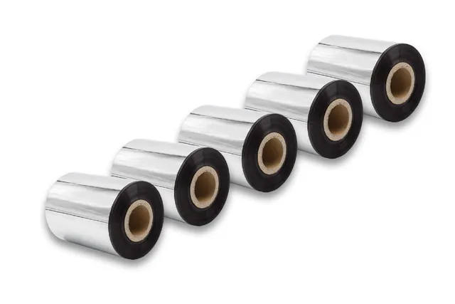 vhbw Nastro trasferimento termico 80mmx300m nero 5pz cera