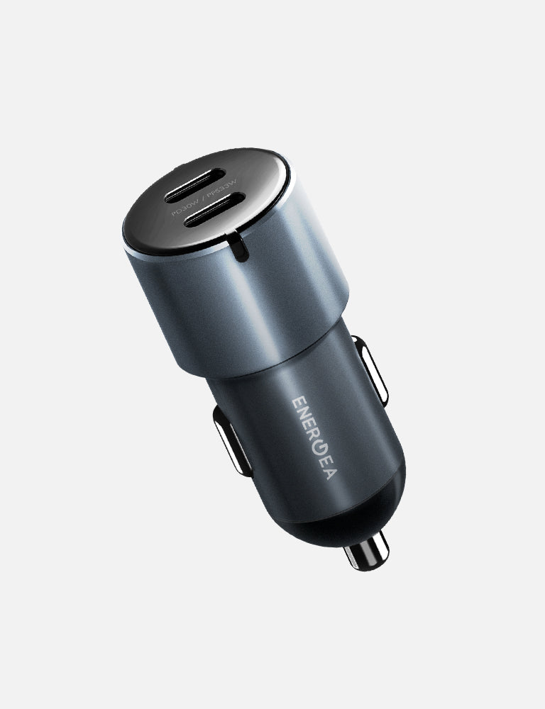 Energea AluDrive D60 caricatore auto Gunmetal doppia porta