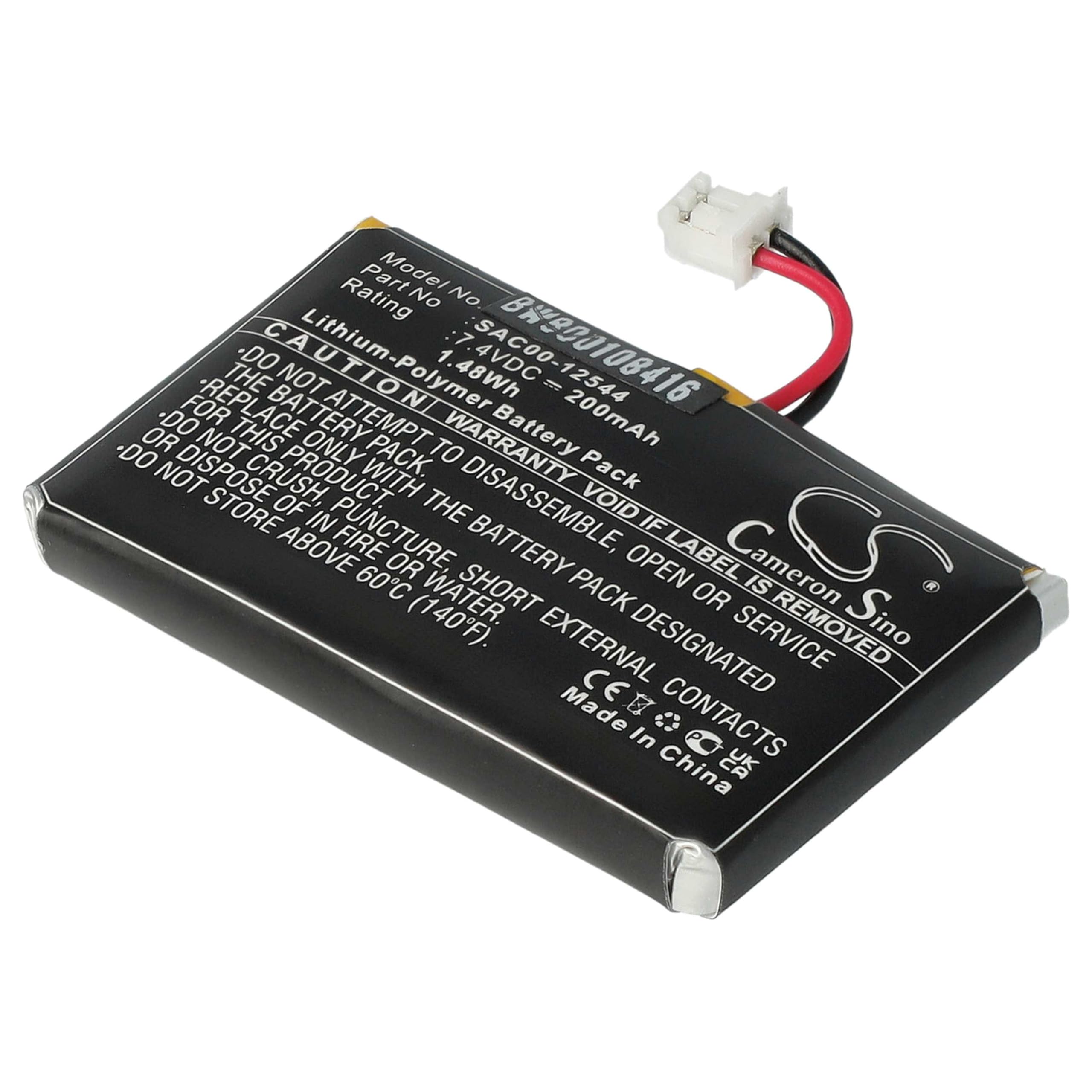 vhbw SAC00-12544 batteria collare cani 200 mAh Li-Poly