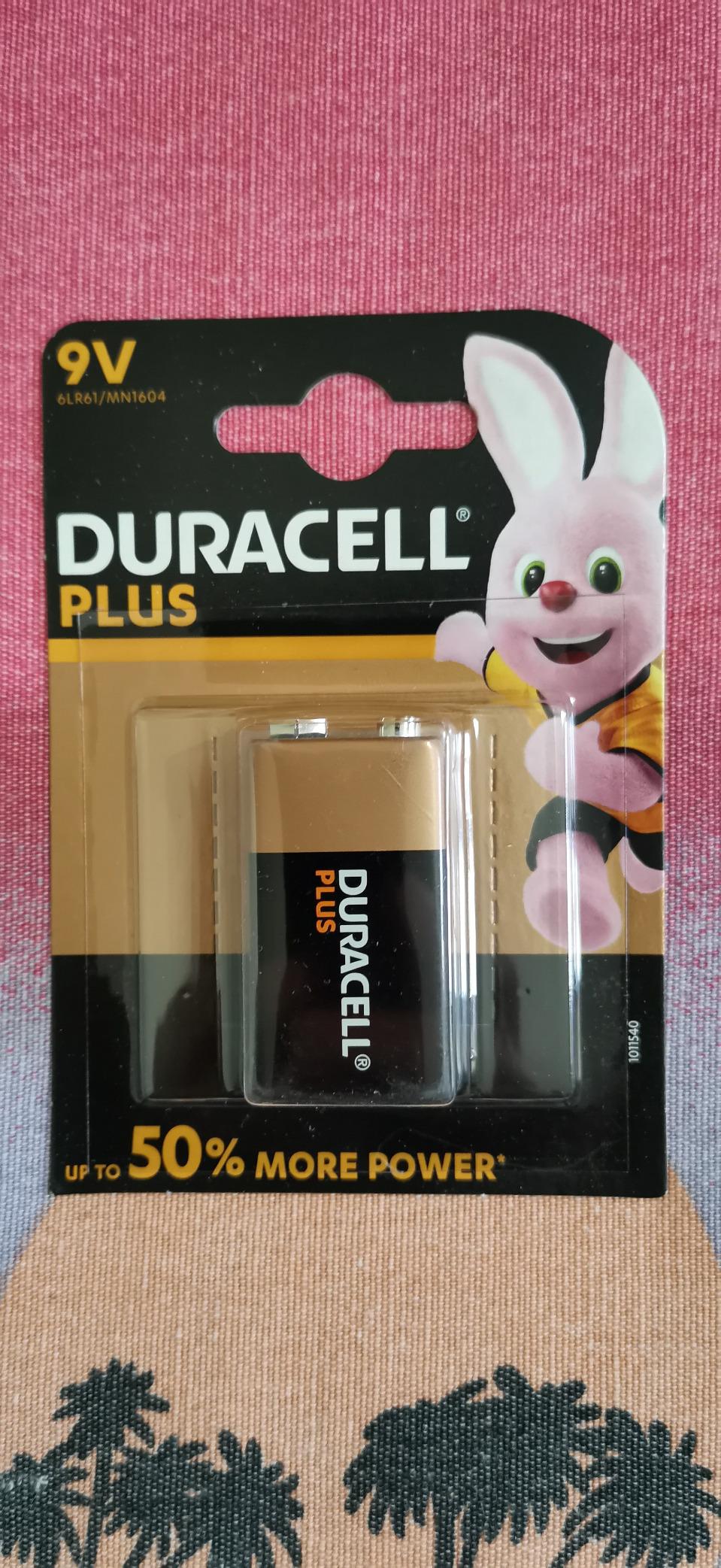 Duracell Plus Power Batteria Alcalina 9V 1 Pezzo