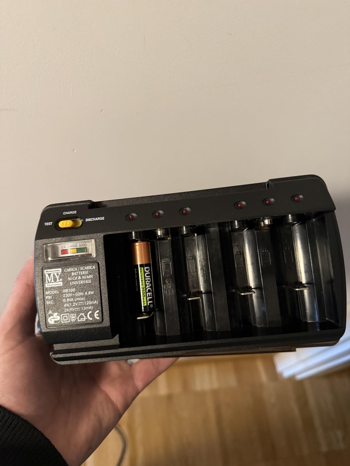 Duracell AA batterie ricaricabili 2500mAh 4 pezzi NiMH