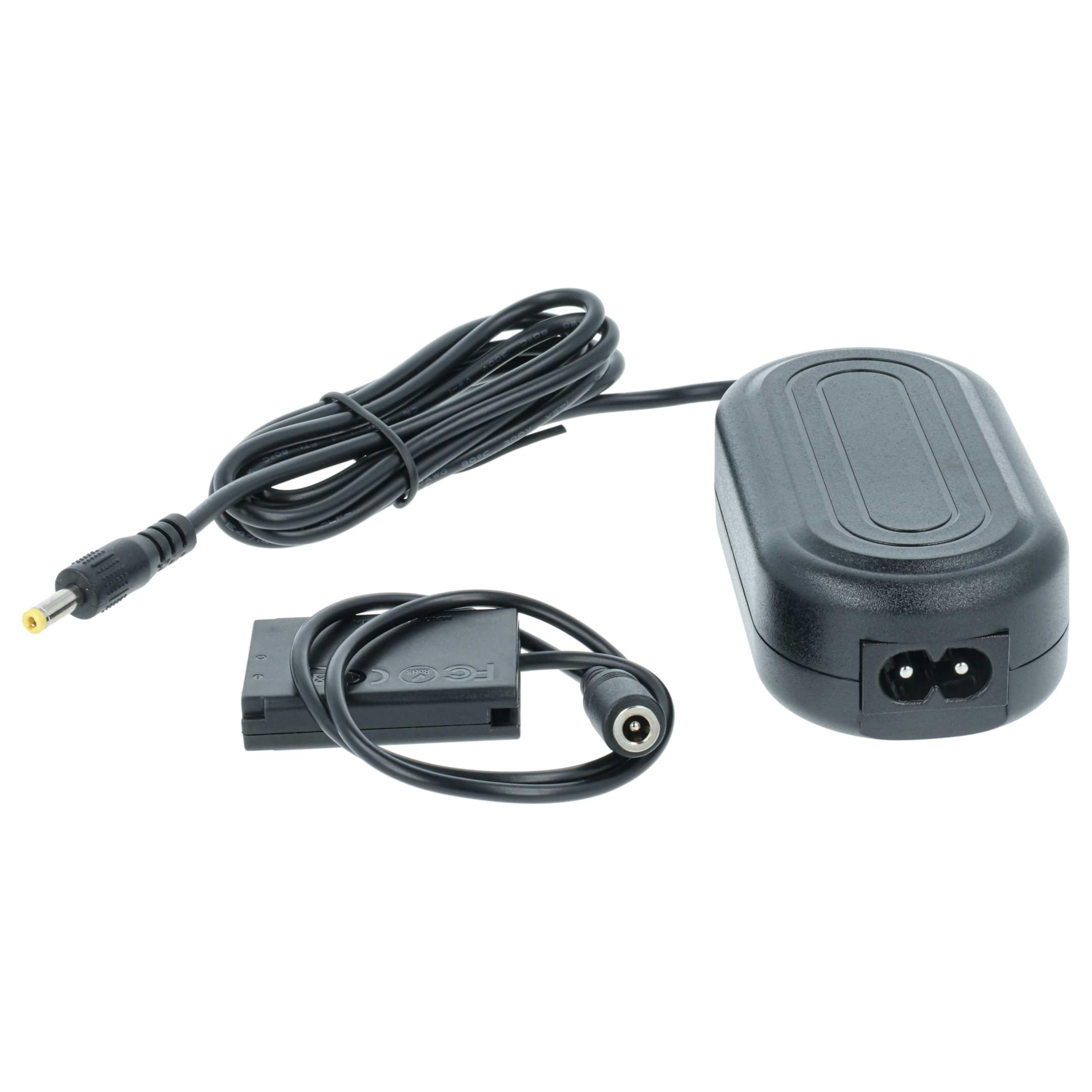 vhbw ACK-DC110 alimentatore fotocamera per Canon G7X 2m nero