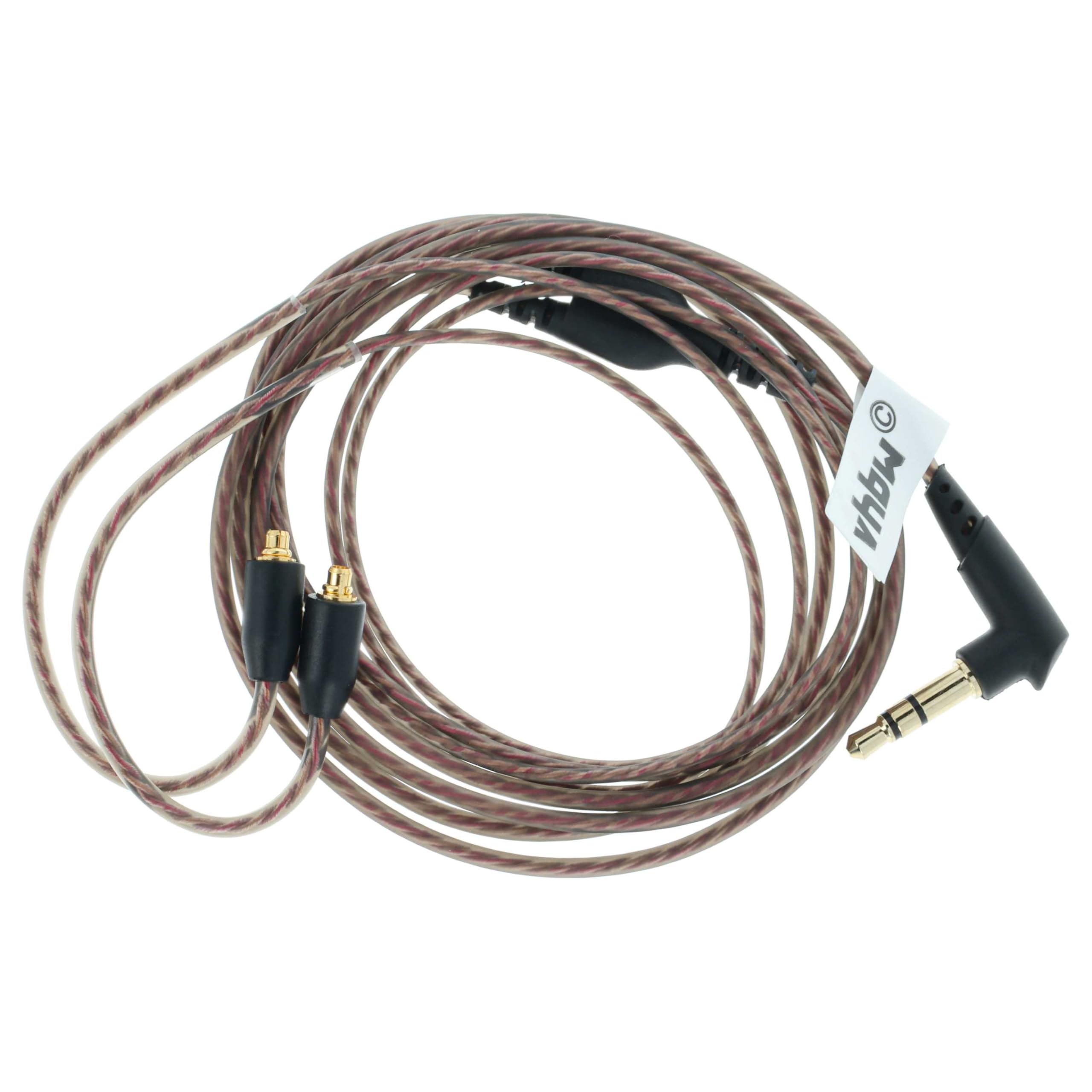vhbw Cavo AUX Shure SE215-SE846 jack 3,5mm nero