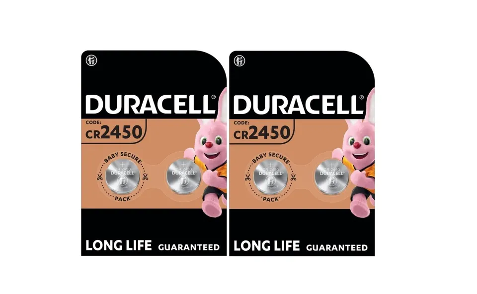 Duracell CR2450 Pile a Bottone 3V Confezione da 4 Litio