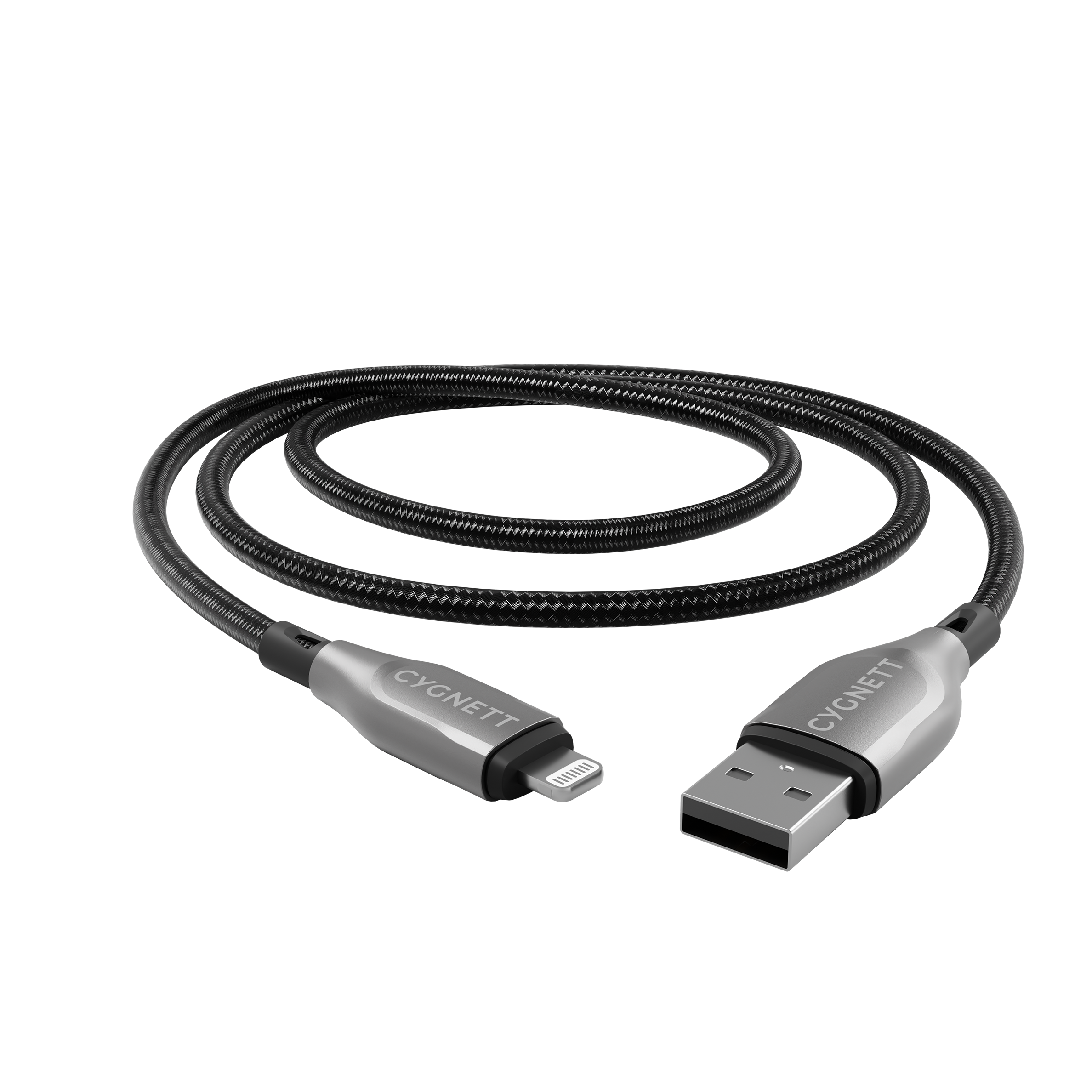 Cygnett Armoured cavo Lightning USB-A 2m nero 12W