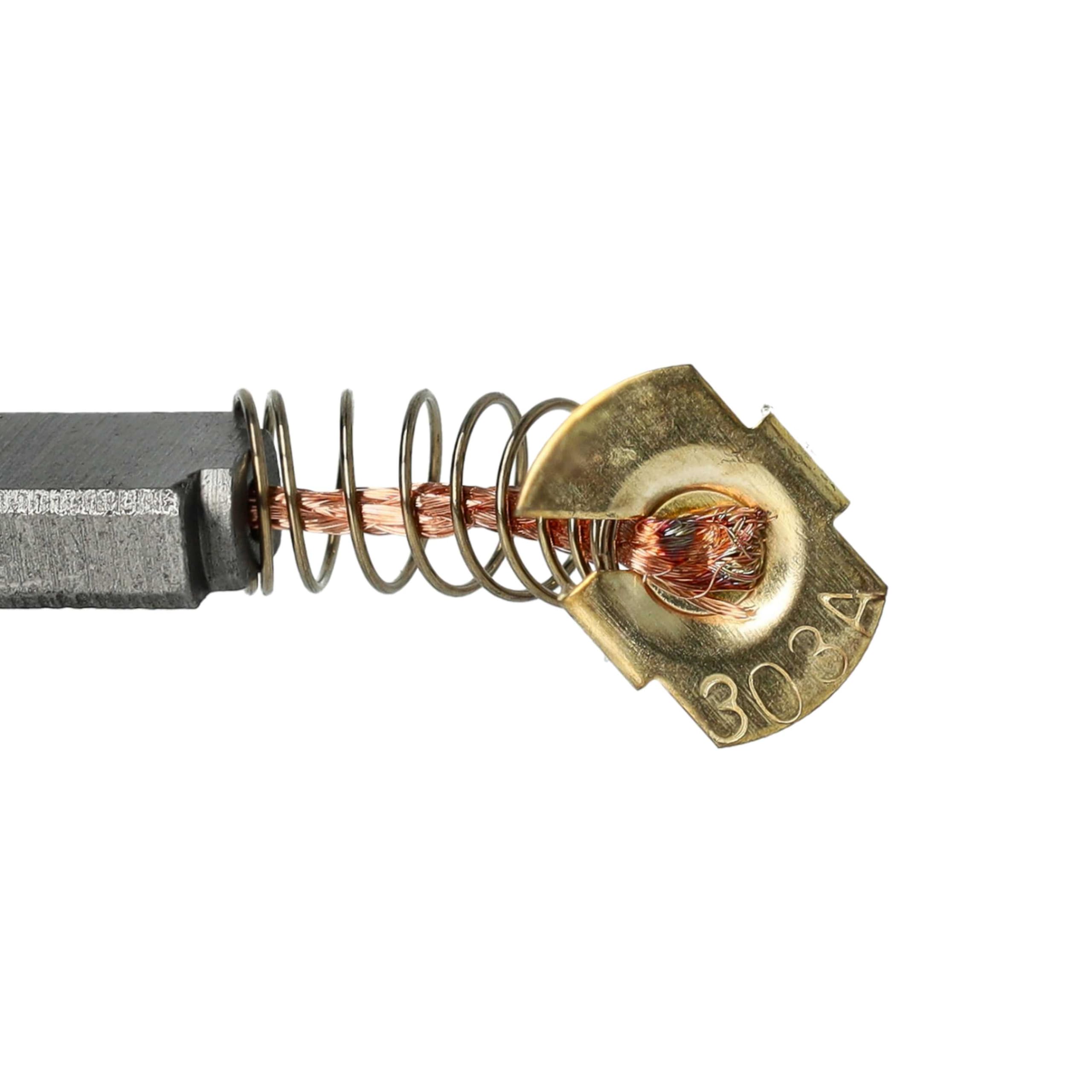 vhbw Spazzole Carbone 5x11x16,4mm per Makita 2pz grafite