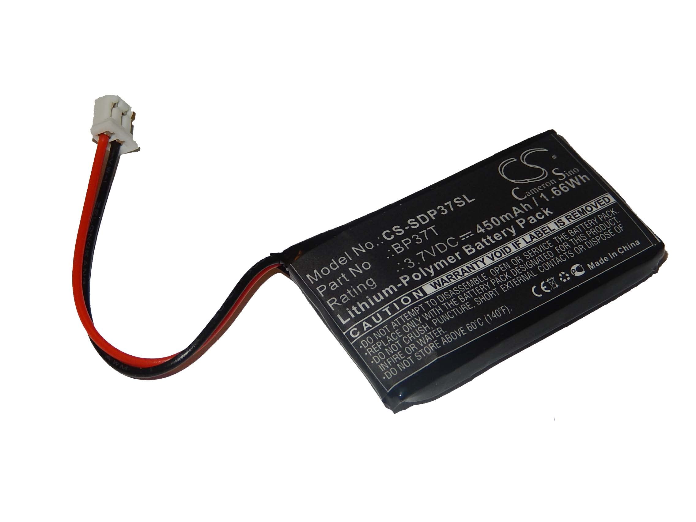 vhbw BP37T batteria collare cani 450mAh Li-Poly