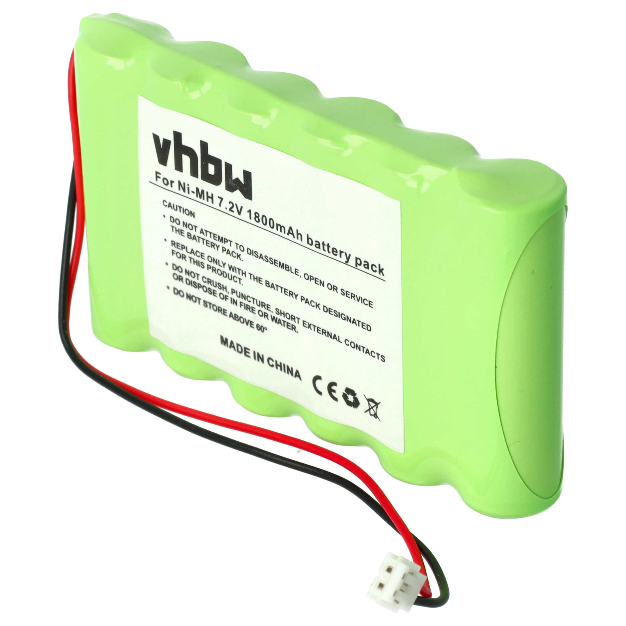 vhbw 1800mAh 7,2V batteria 1 pezzo per Compex