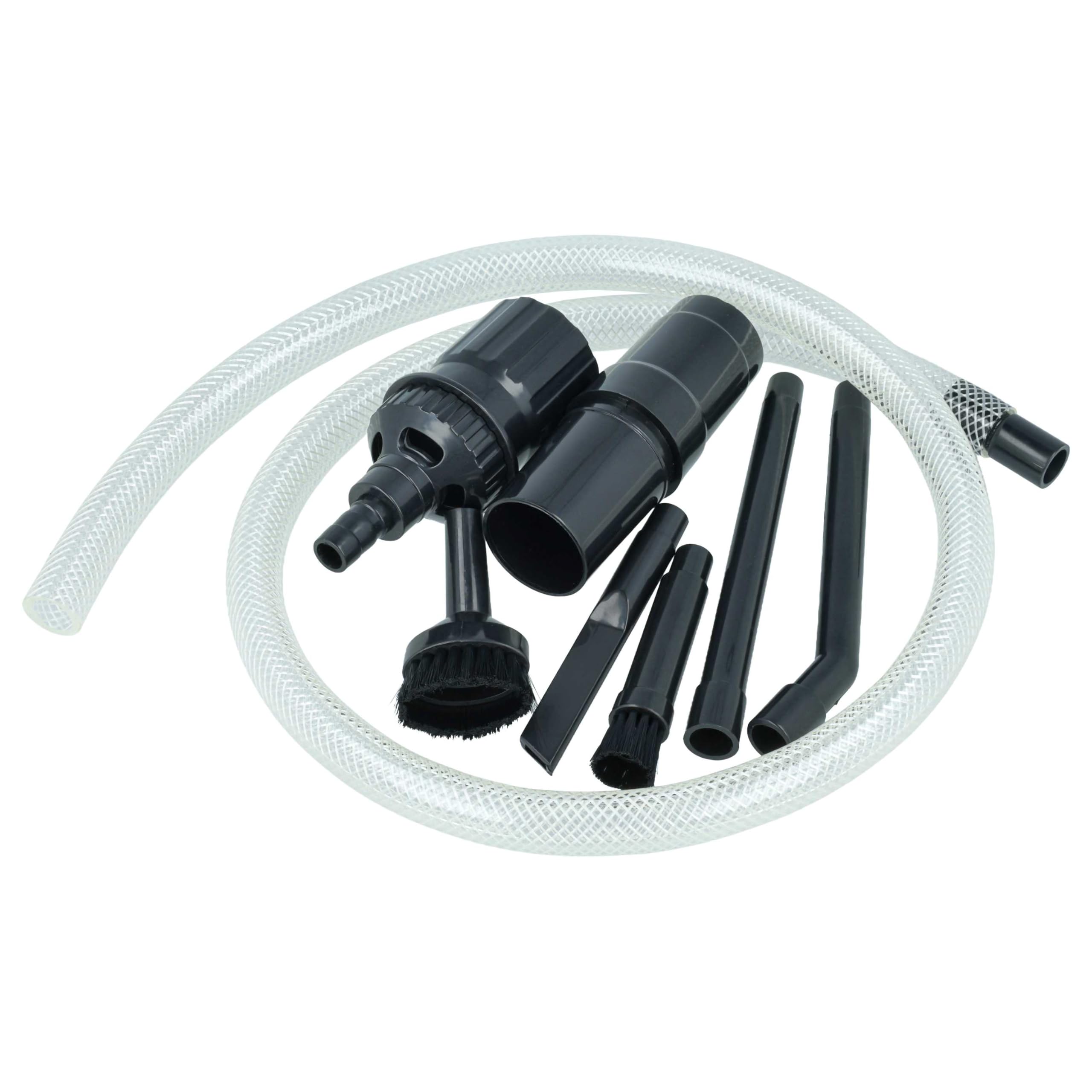 vhbw Set Universale 8 Pezzi Accessori Aspirapolvere 32mm Nero