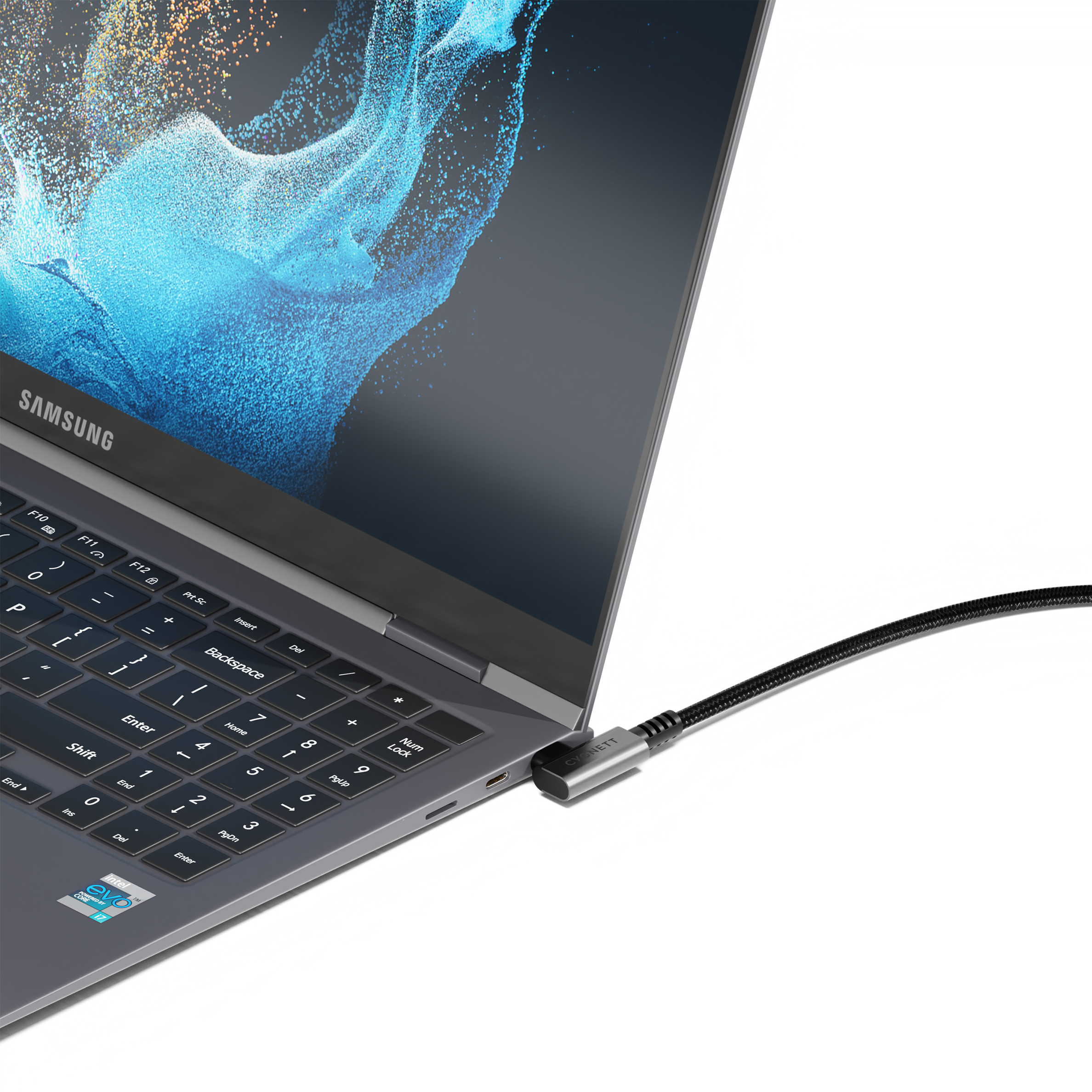 Cygnett Unite cavo USB-C angolo retto 1m 240W nero