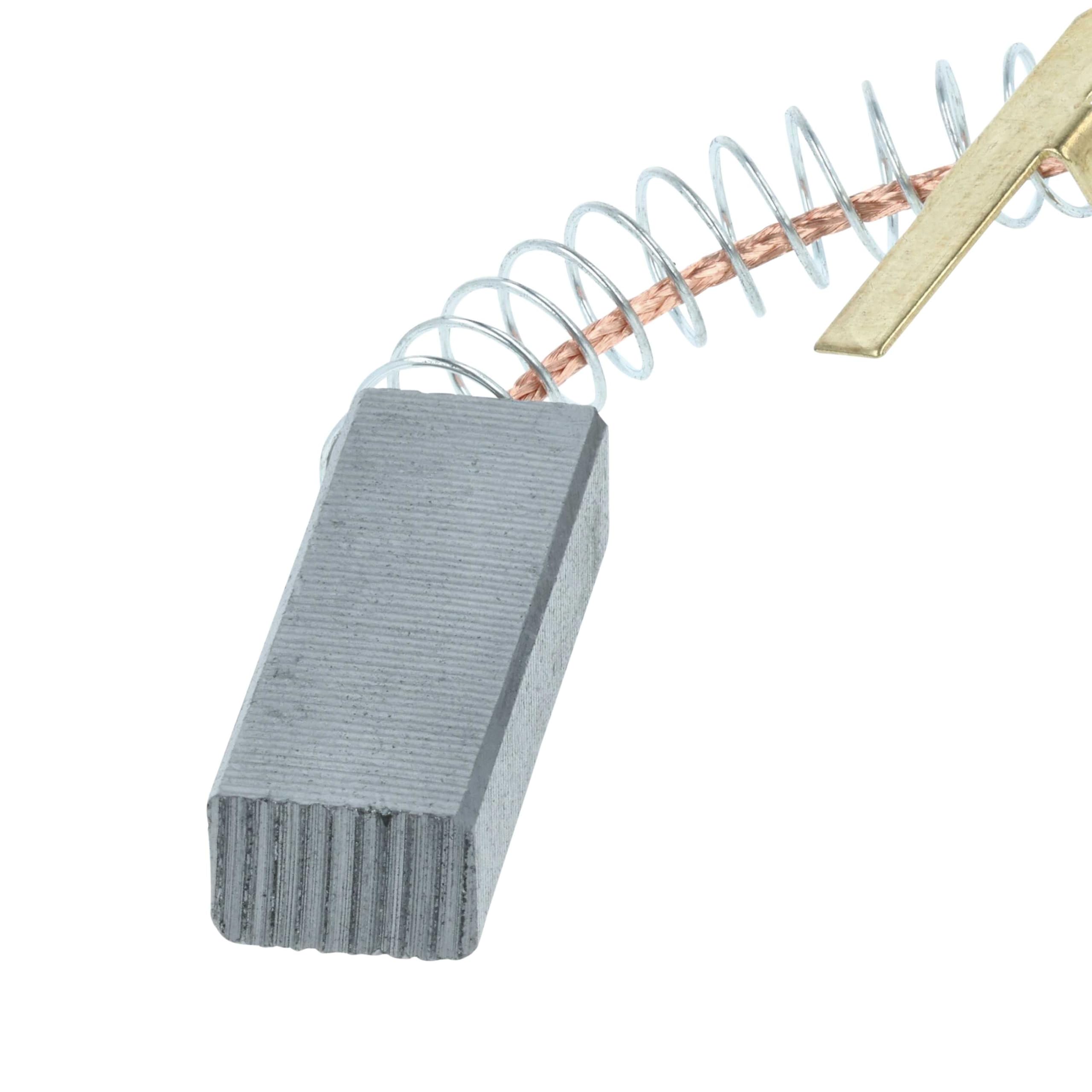 vhbw Spazzole Carbone Aspirapolvere Midea 6,5x10x30 mm 2 Pezzi Grafite