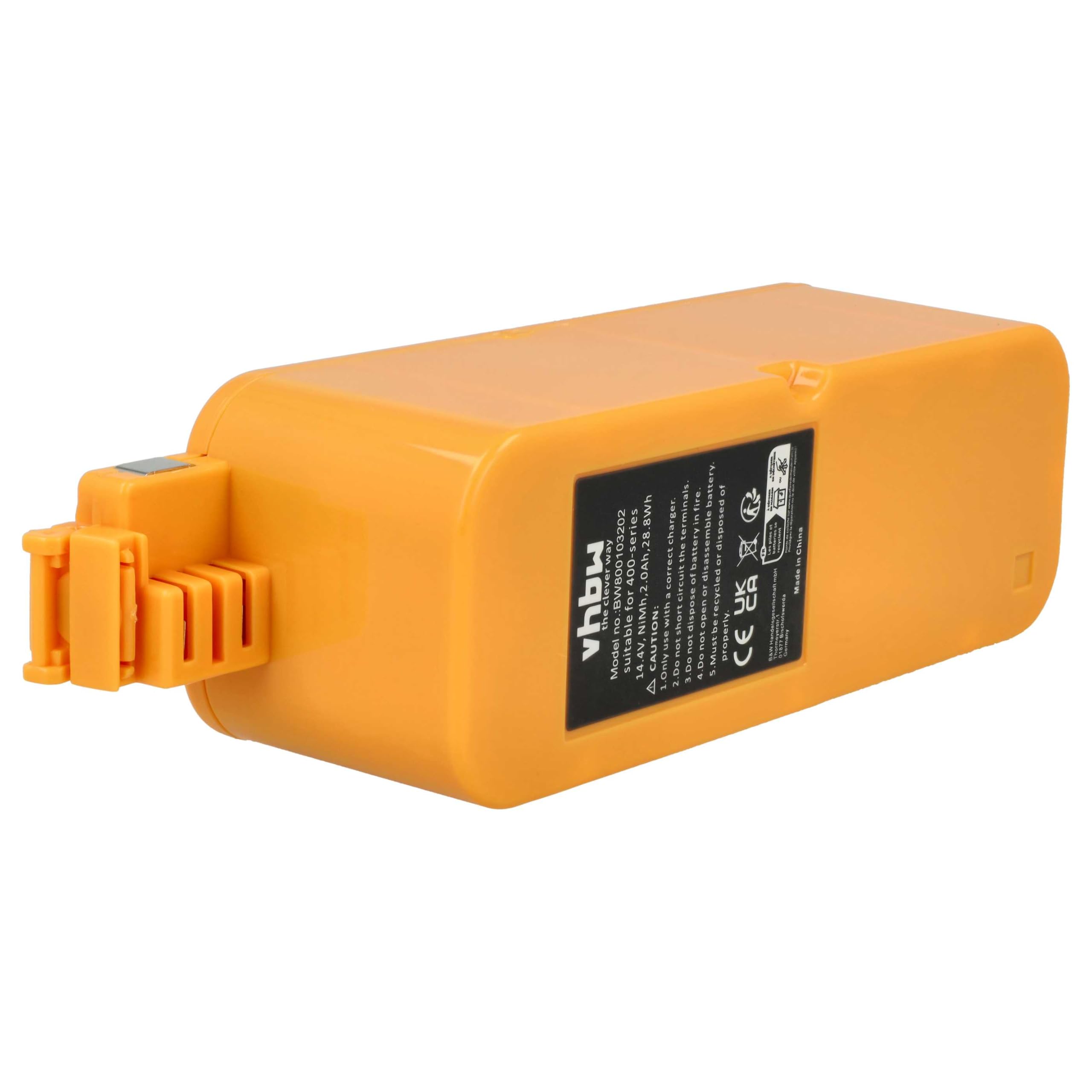 vhbw Batteria per Vileda M-488A 2000mAh NiMH
