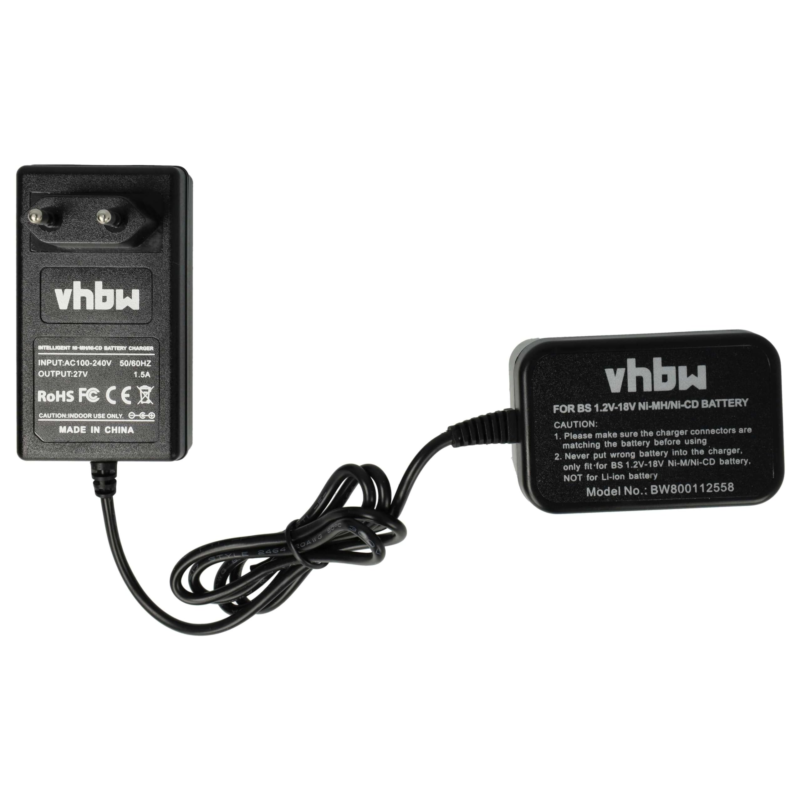 vhbw Caricabatterie per Bosch GSR 9.6 VPE-2 utensili 1,2-18V