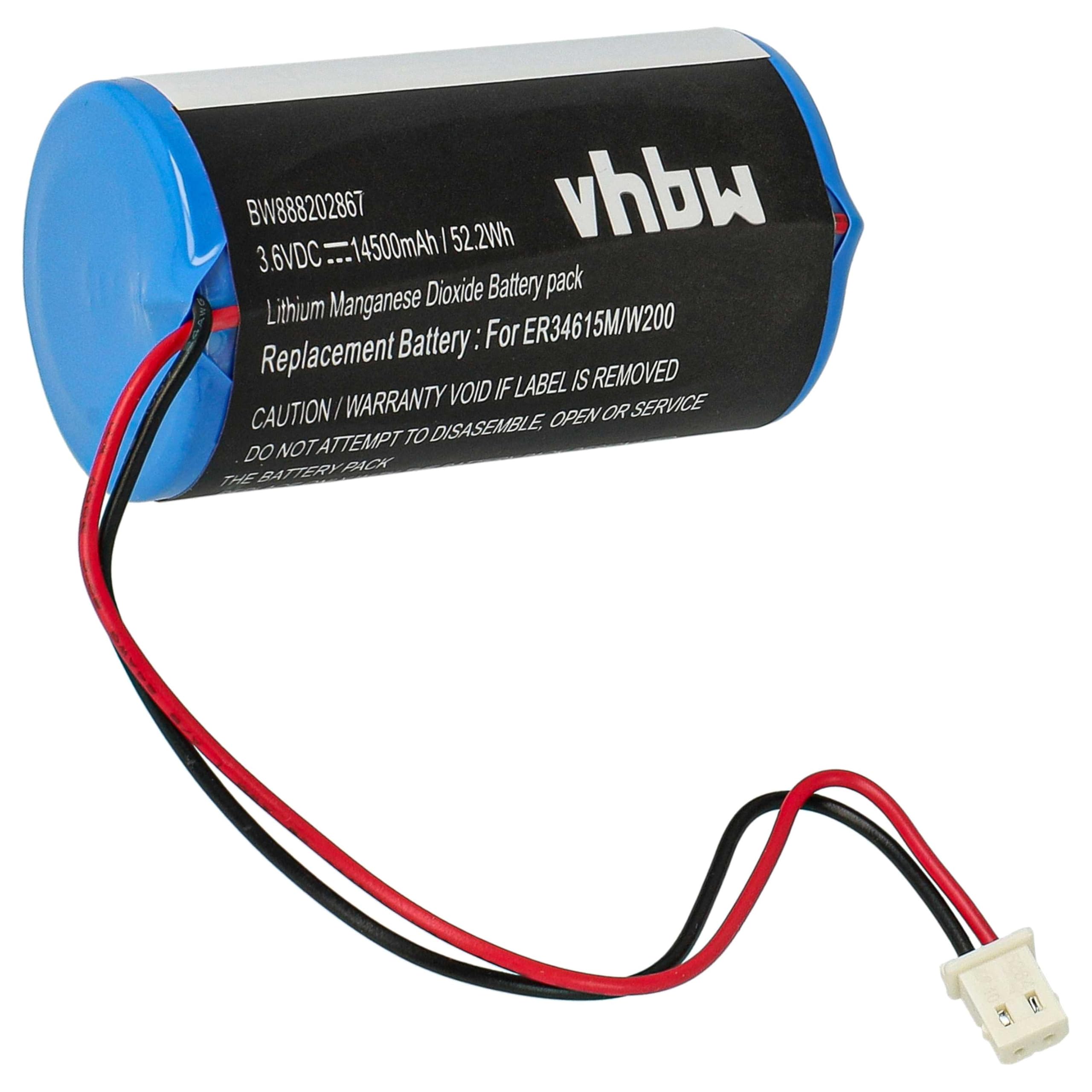 vhbw Batteria 0-9912-K per Visonic allarme 14500mAh Li-SOCl2