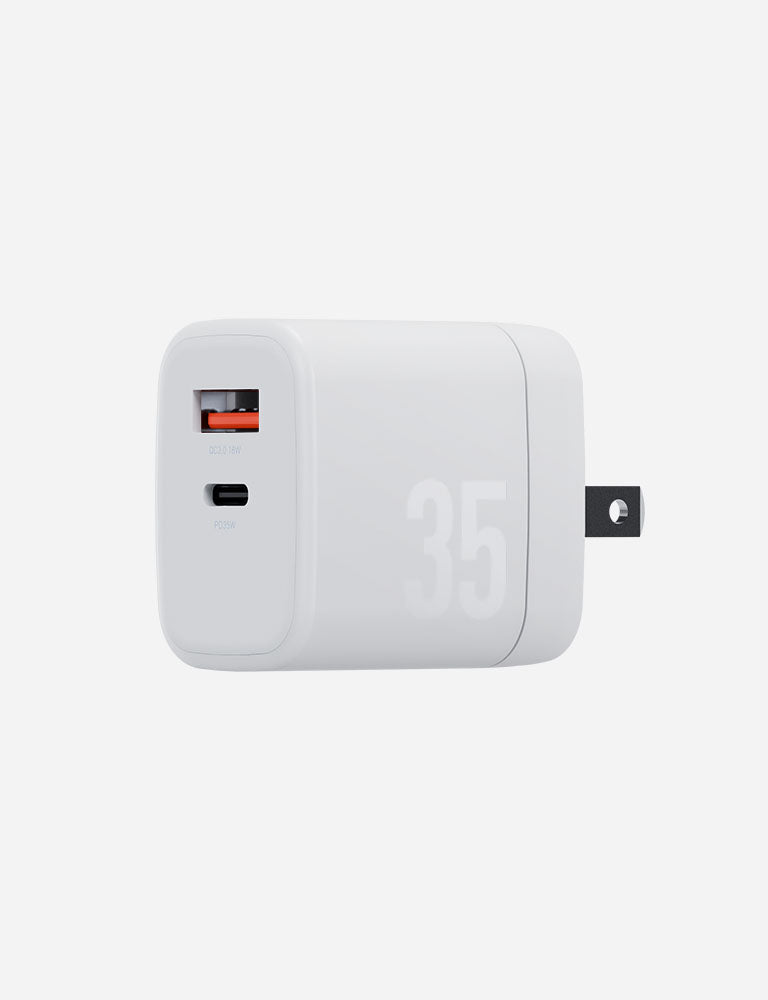 Energea Velox 35 US caricatore GaN 35W bianco