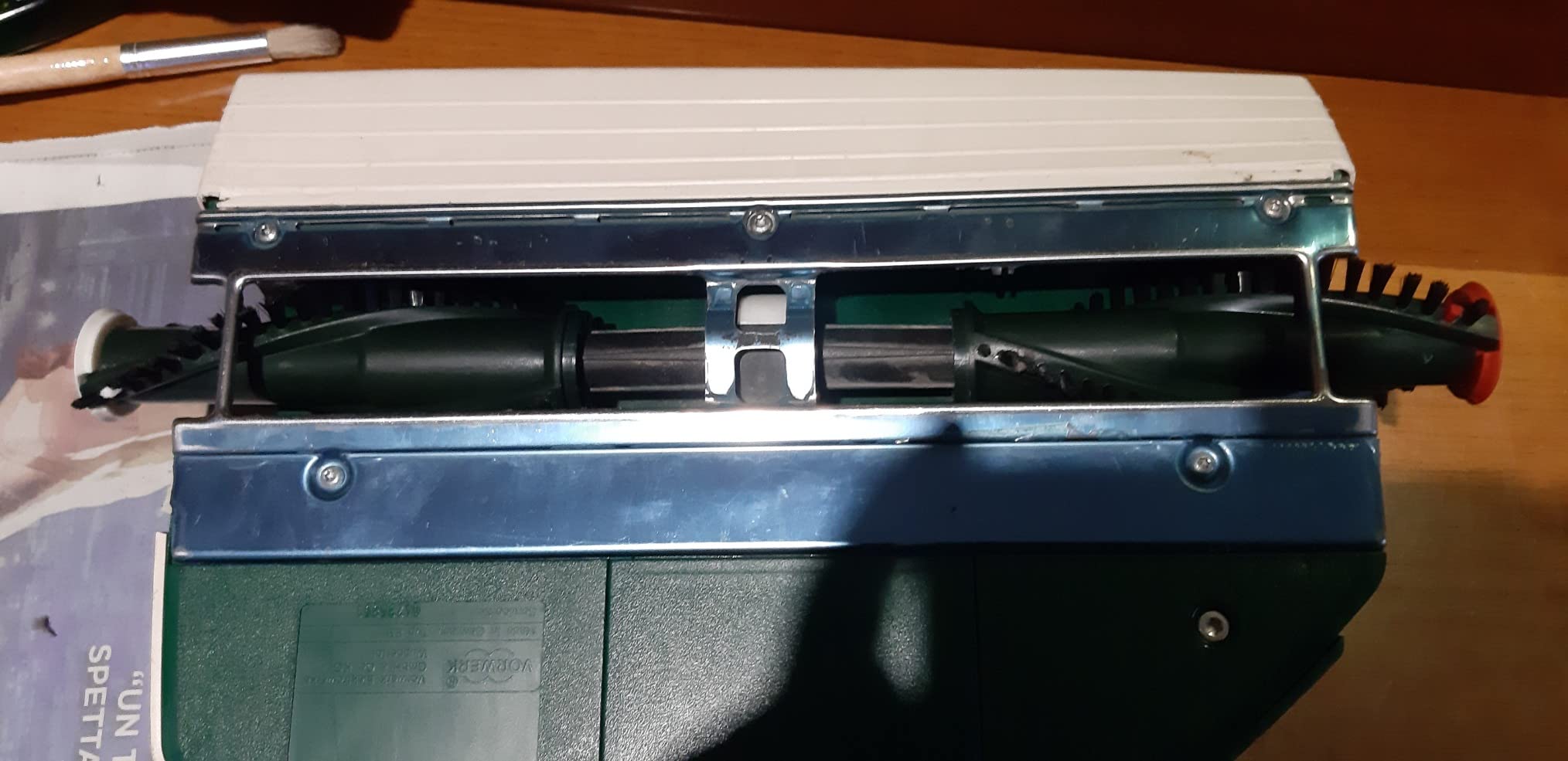 vhbw Spazzola a Rullo EB350 per Folletto 2pz Verde Peli
