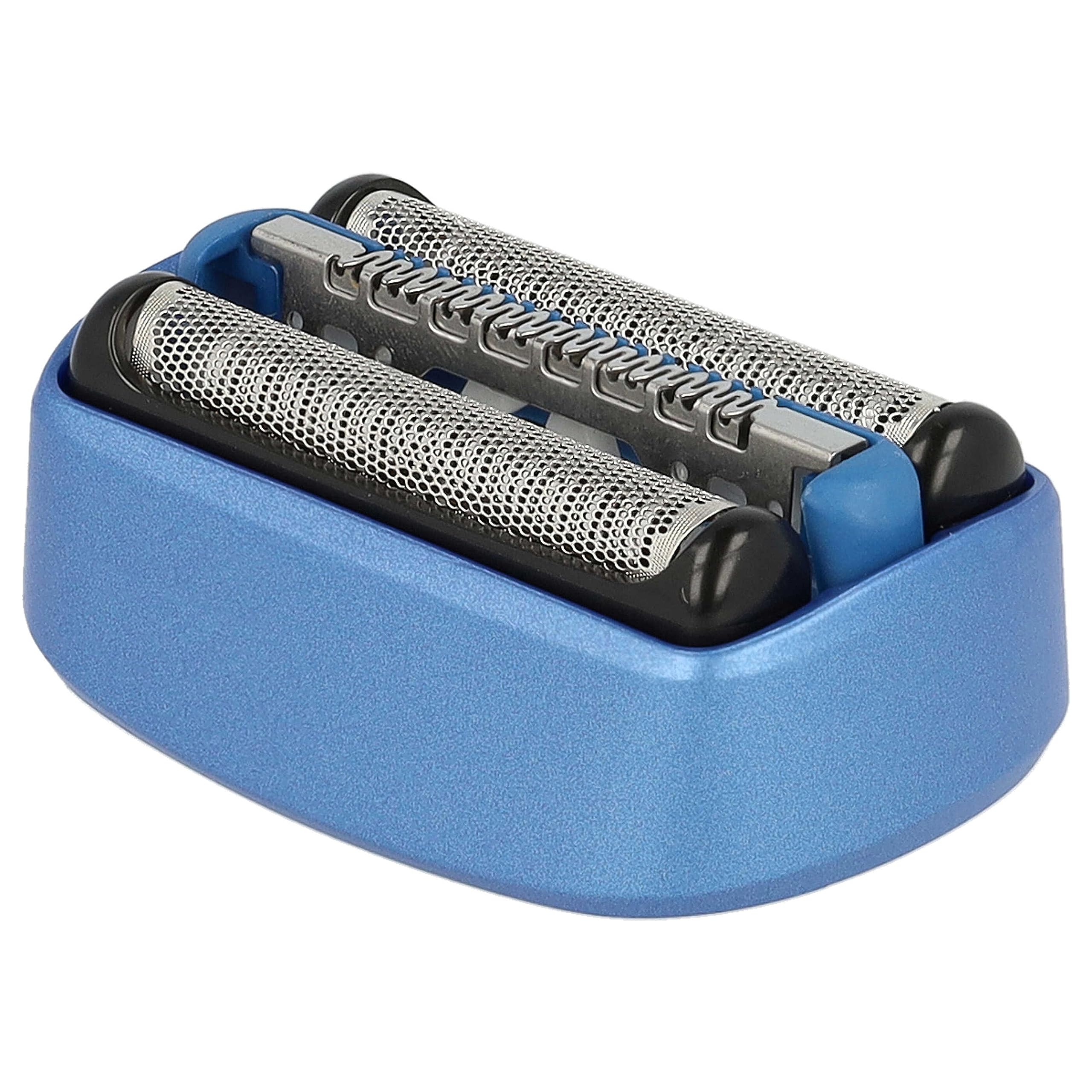 vhbw Testina per Braun CoolTec CT2CC CT3CC nero blu