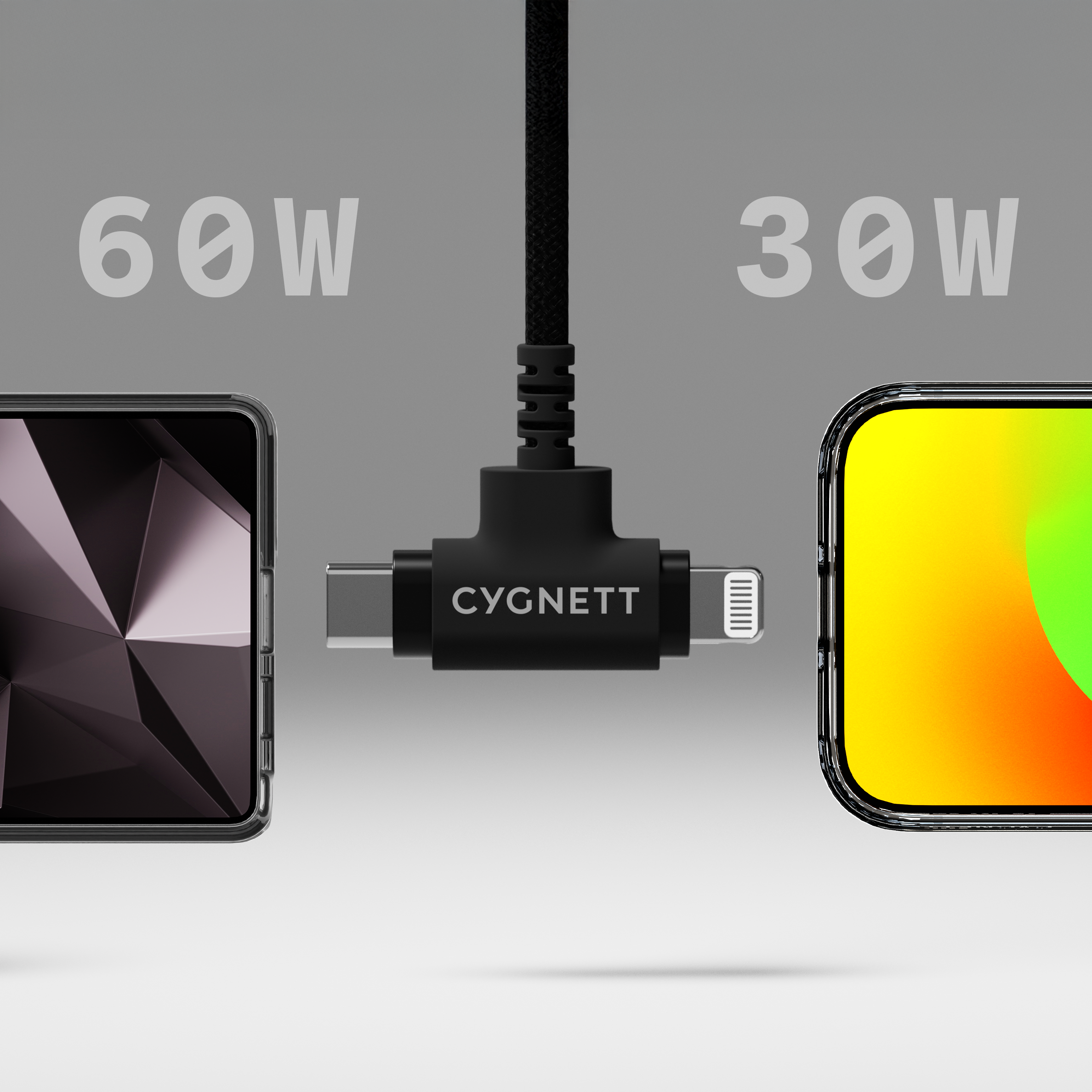 Cygnett Unite cavo USB-C Lightning 60W 1m nero