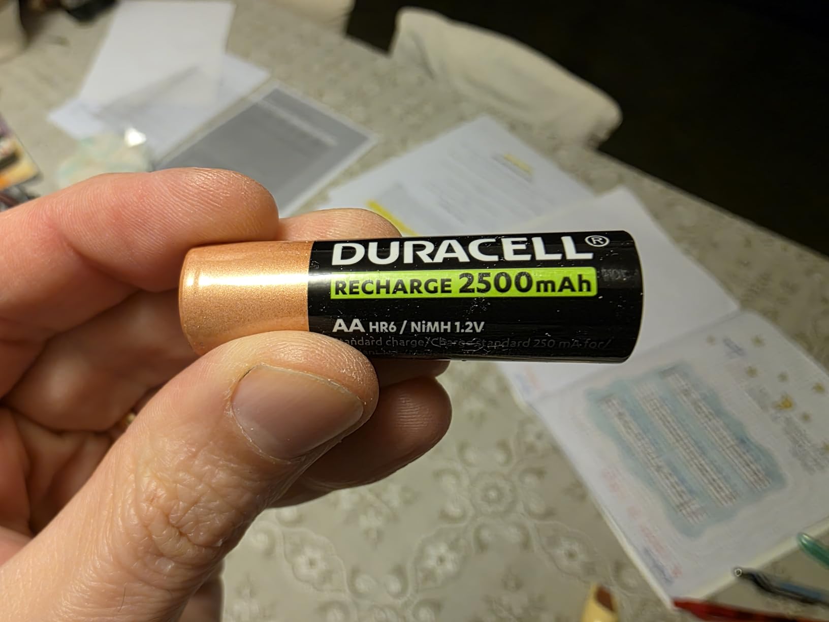 Duracell AA batterie ricaricabili 2500mAh 4 pezzi NiMH
