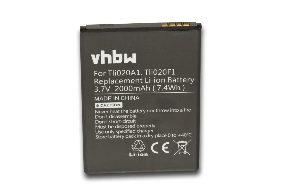 vhbw batteria smartphone 2000mAh per Alcatel OT-5042D 3,8V