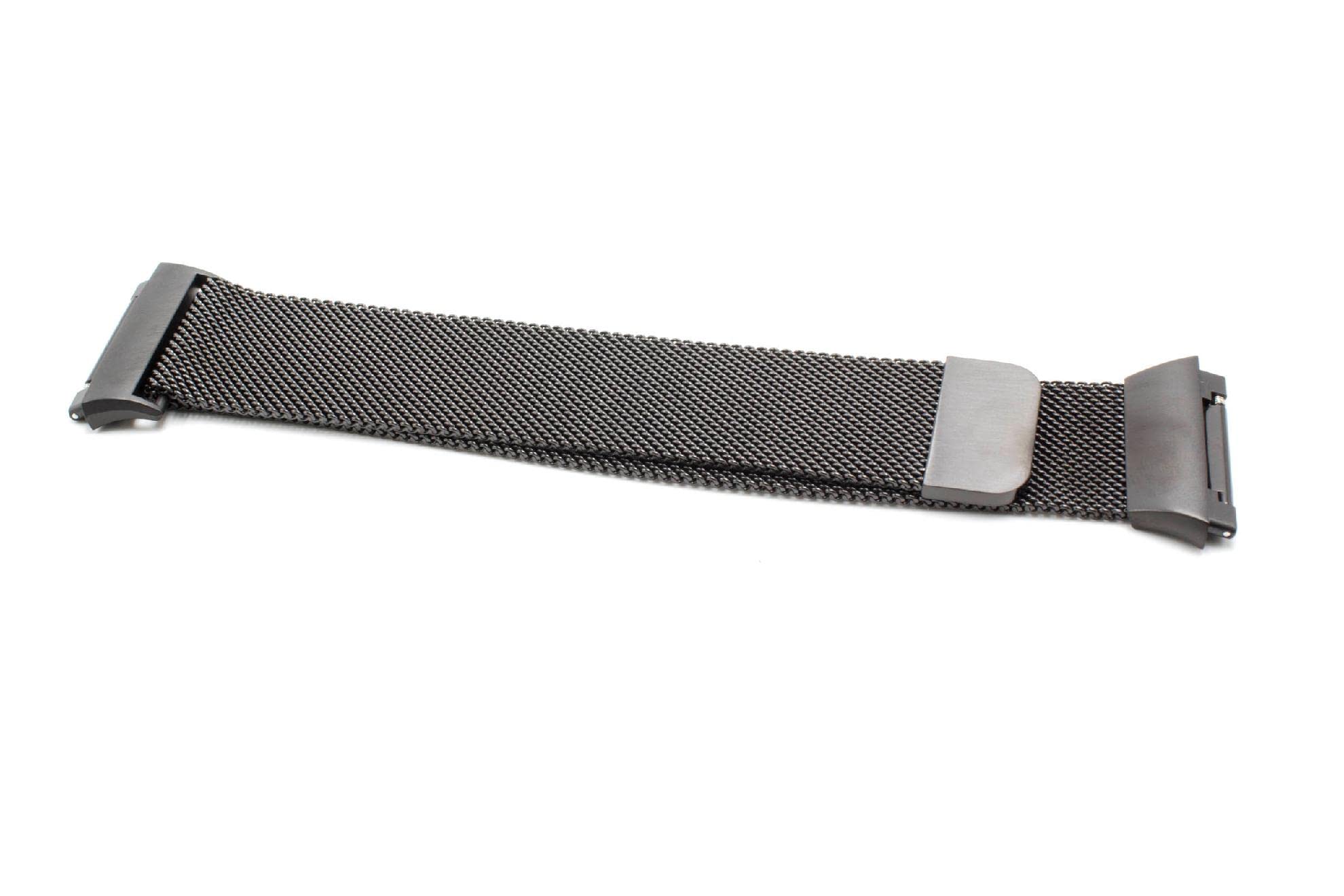 vhbw per Fitbit Ionic cinturino smartwatch 23,5cm acciaio nero