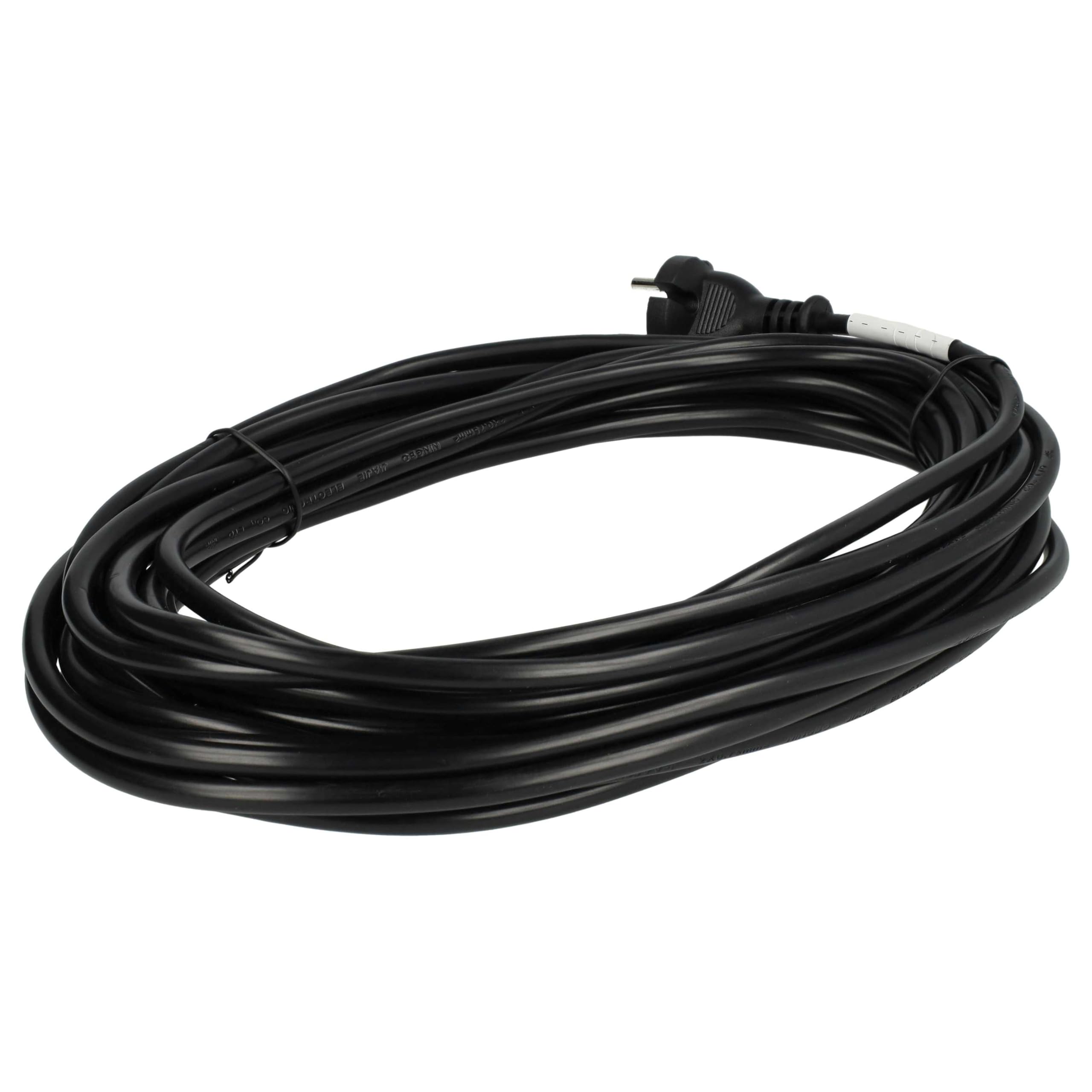 vhbw Cavo Alimentazione Aspirapolvere 10 m 1000W Nero