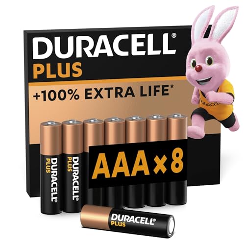 Duracell Plus Pile Alcaline AAA MN2400 8 Pezzi