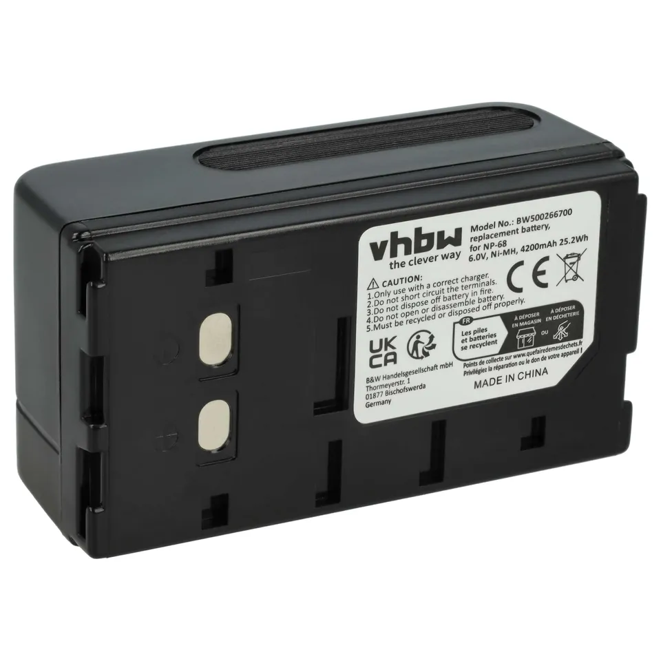 vhbw Batteria CCD-F150 fotocamera 4000mAh 6V NiMH