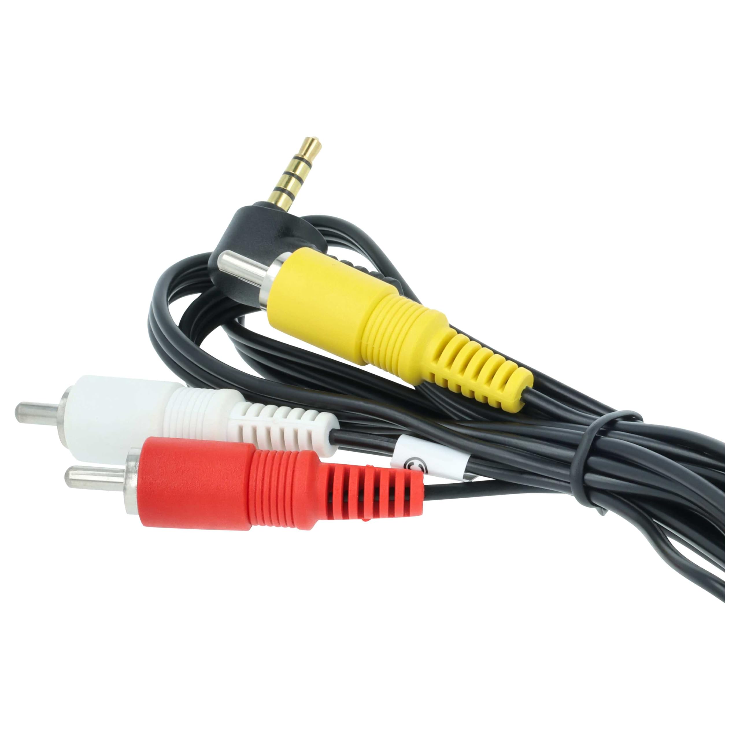 vhbw STV-250N cavo AV per Canon DC220 nero 150 cm