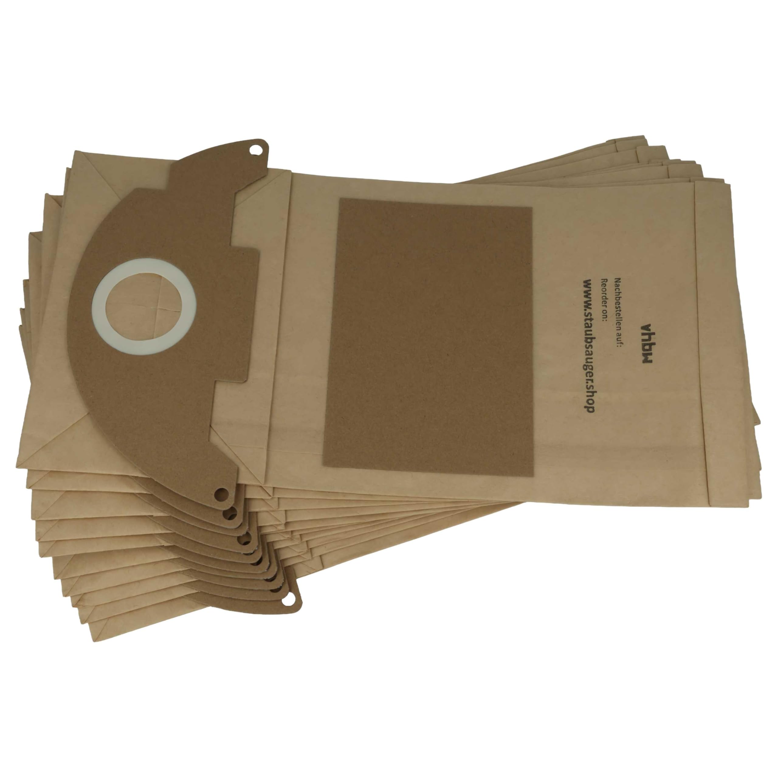 vhbw Sacchetti Aspirapolvere 10 Pezzi Carta per Karcher