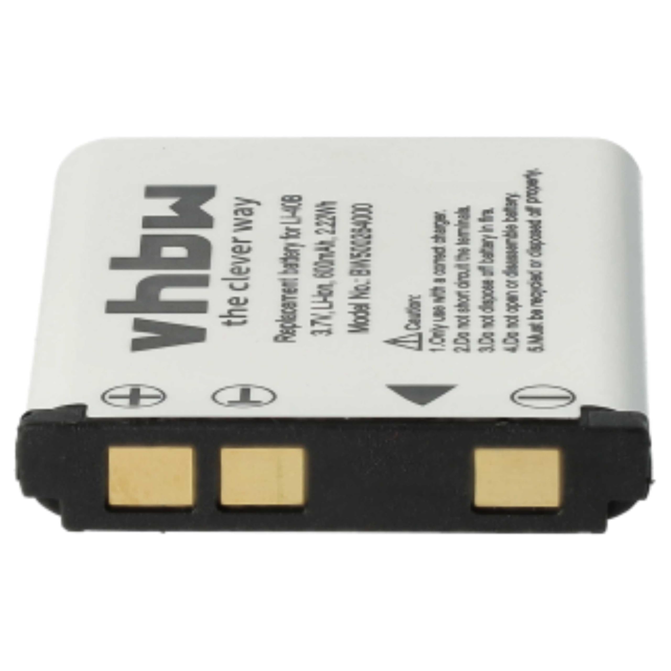 vhbw Batteria fotocamera per Casio NP-80 NP-82 500mAh Li-Ion