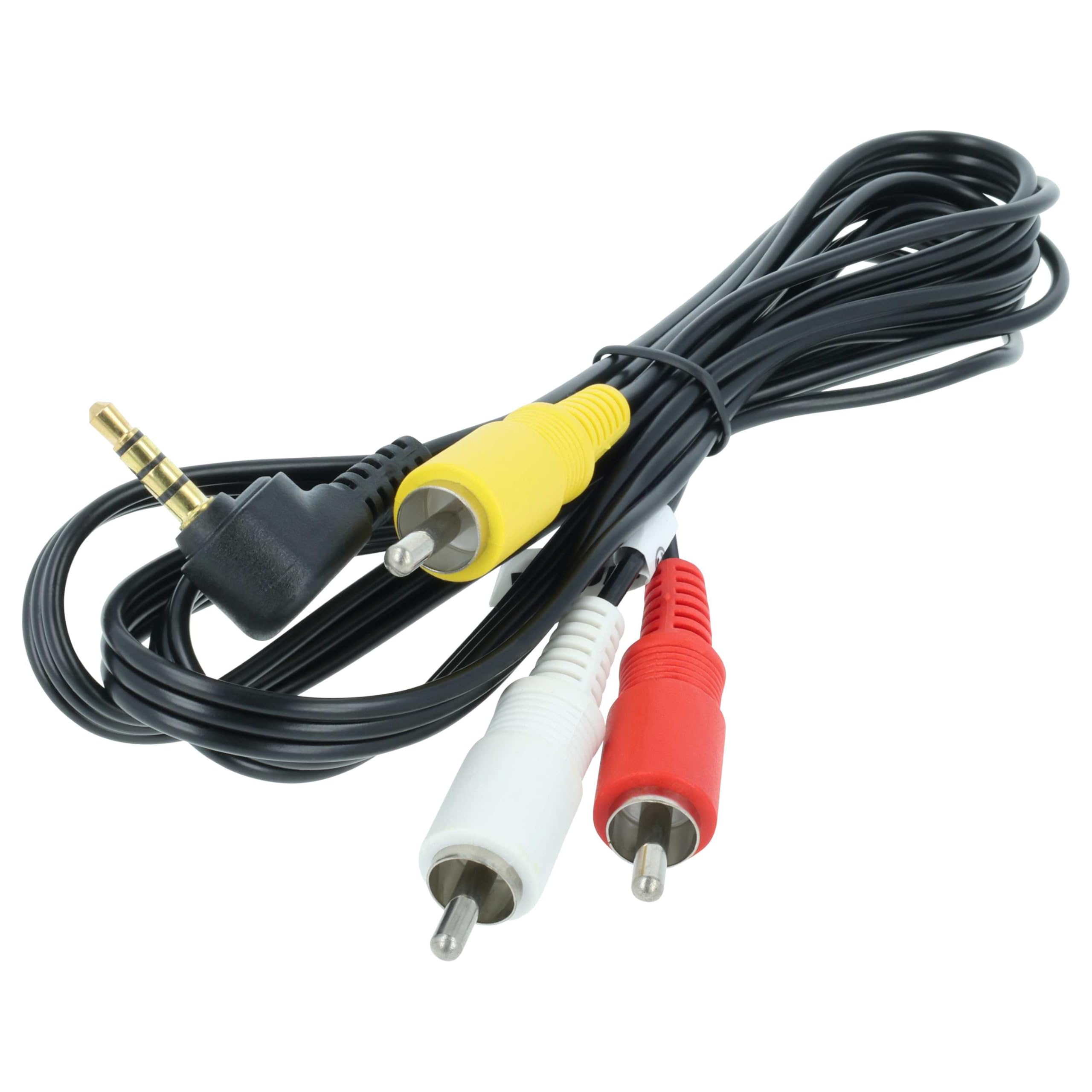 vhbw STV-250N cavo AV per Canon DC220 nero 150 cm