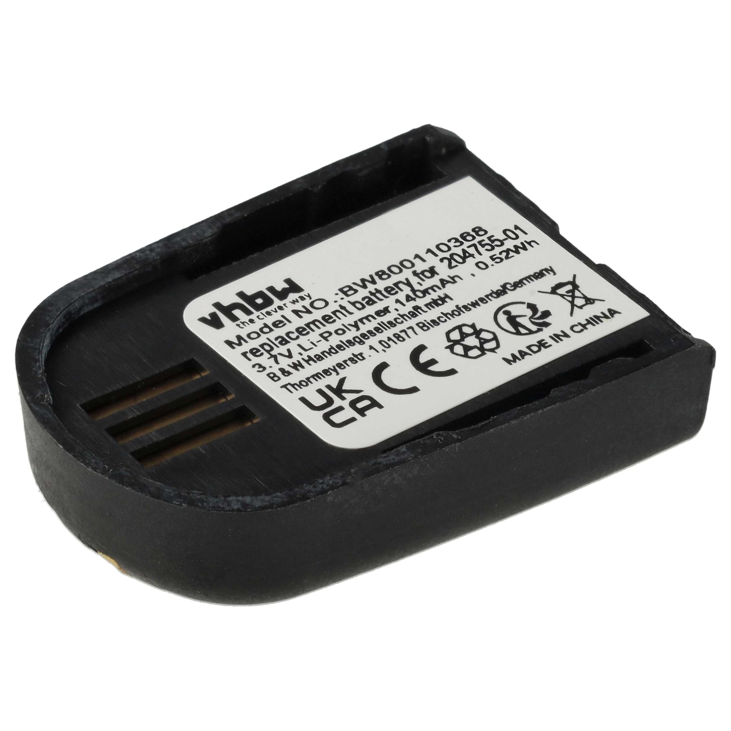 vhbw Batteria Cuffie Plantronics Savi WH500 140mAh Li-Poly