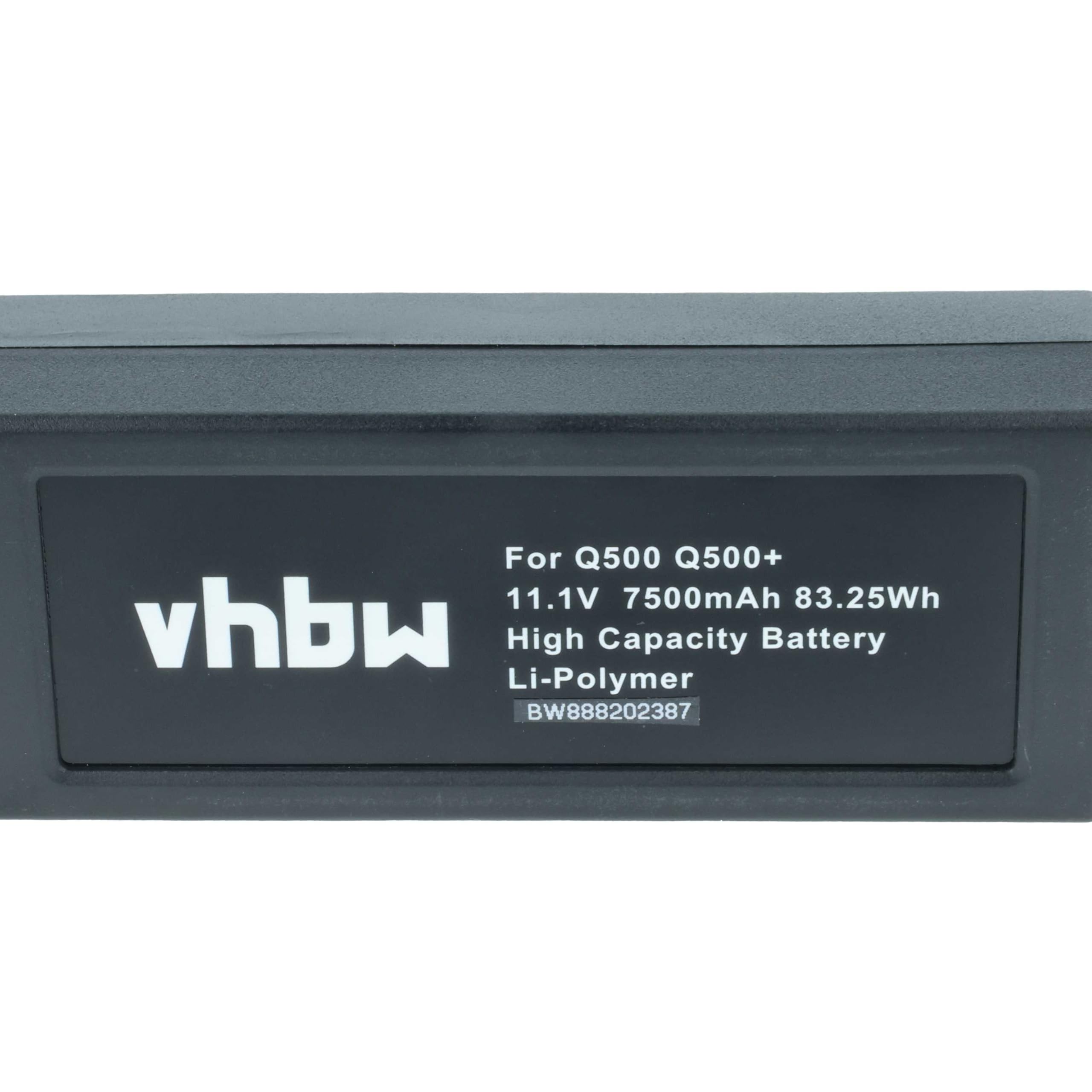vhbw Batteria Drone Yuneec YUNQ500105 7500mAh 11,1V