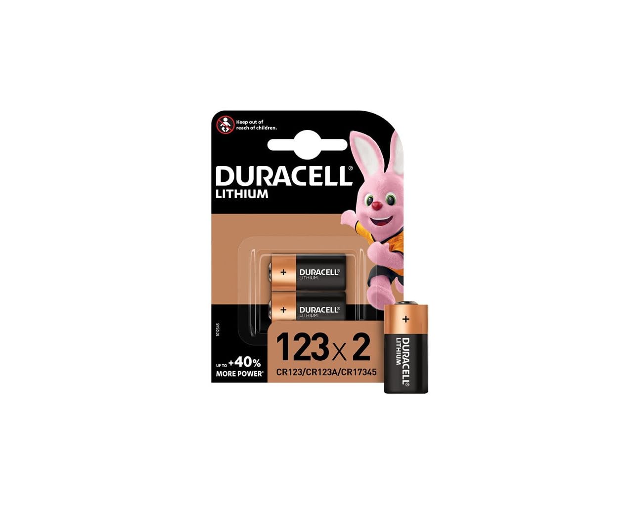 Duracell 123 Batteria CR123A Litio Confezione da 2 3V