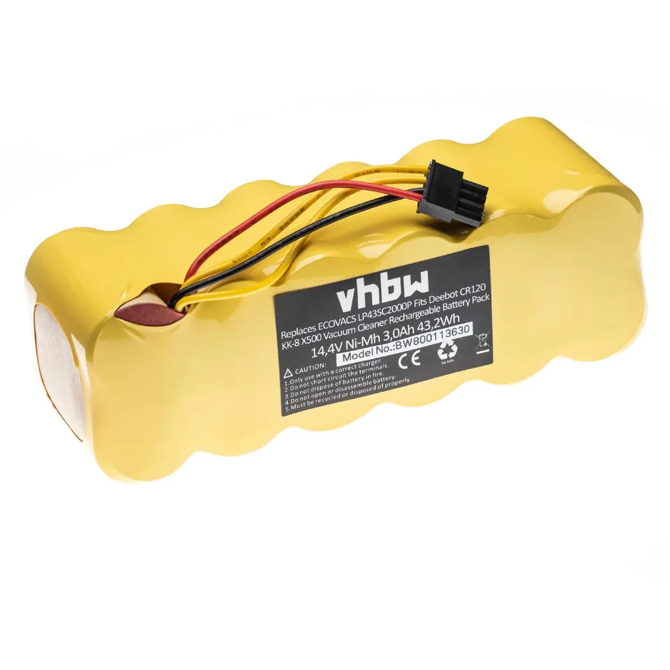 vhbw Batteria per Ariete Briciola 2712 robot aspirapolvere 3000mAh NiMH