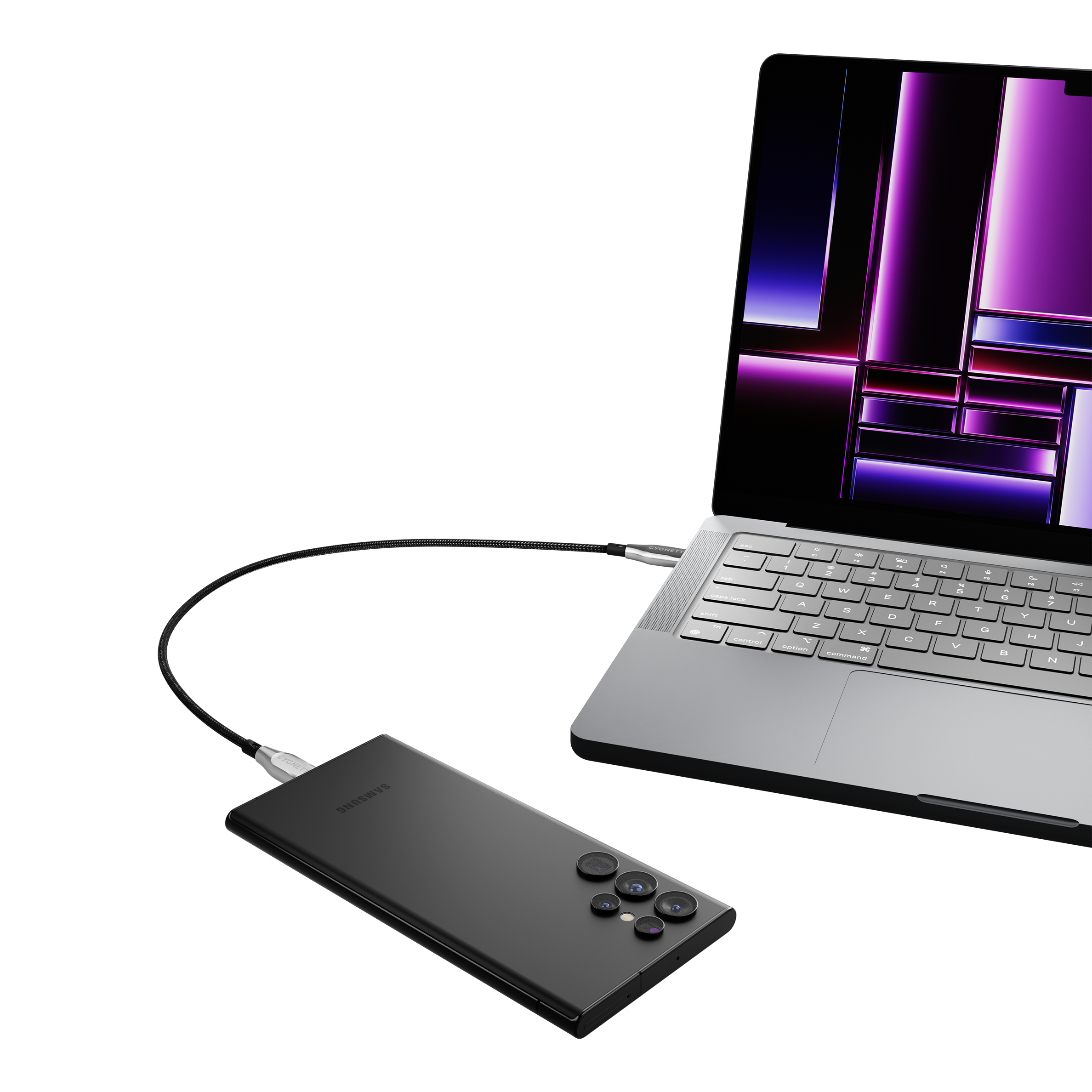 Cygnett Armoured Cavo USB-C a USB-C 2M Nero 100W