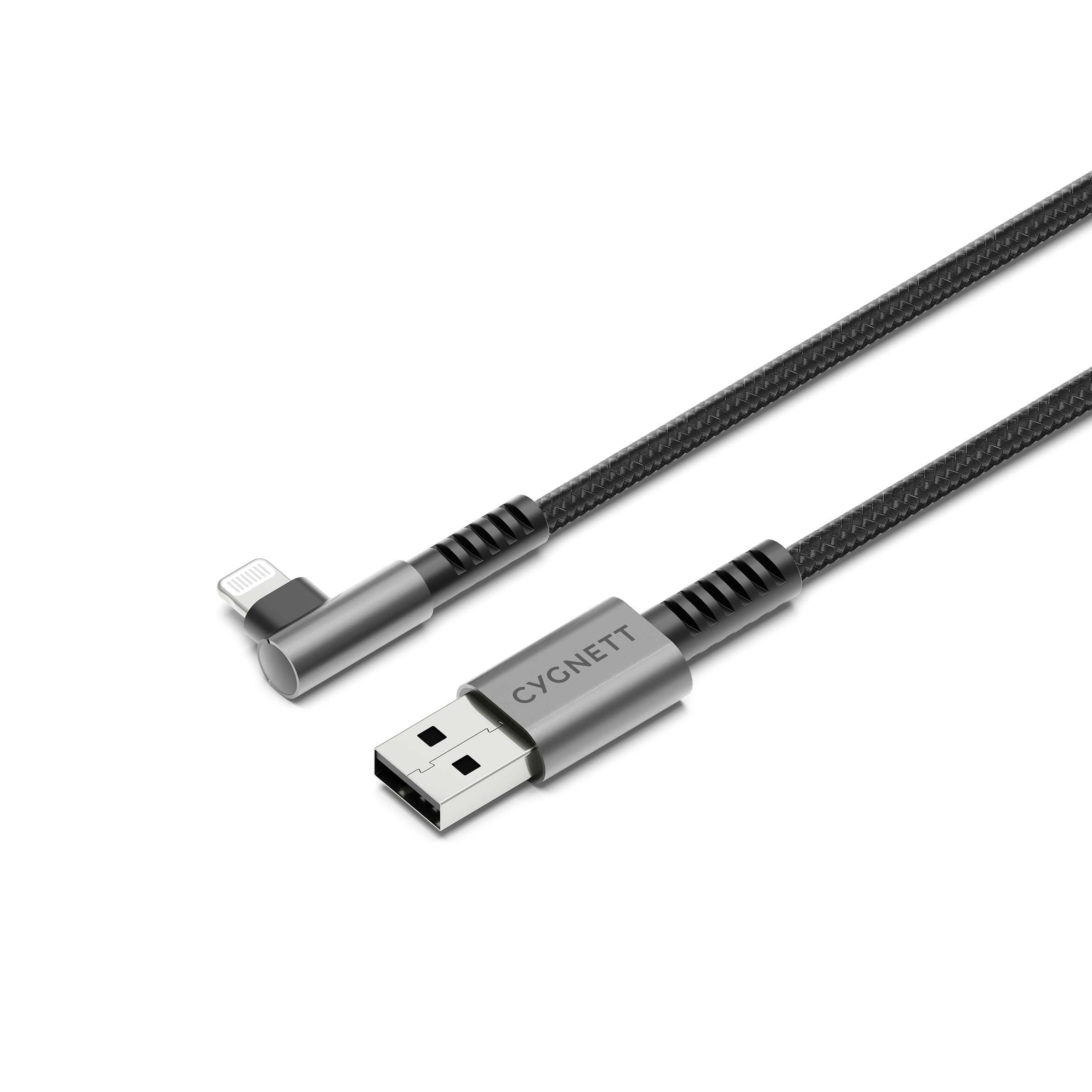 Cygnett Unite Cavo Lightning USB-A 1 m nero 90°